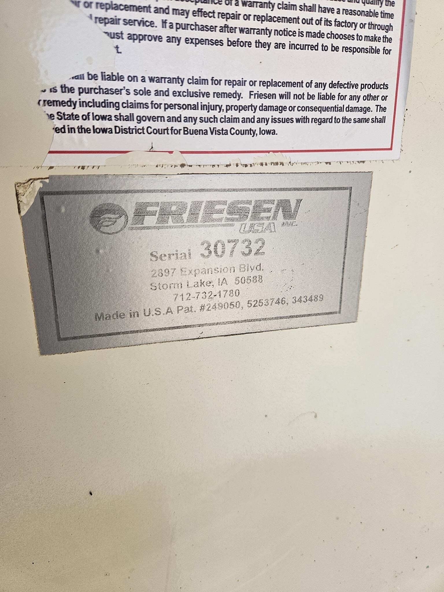  Friesen 375 Seed Tender