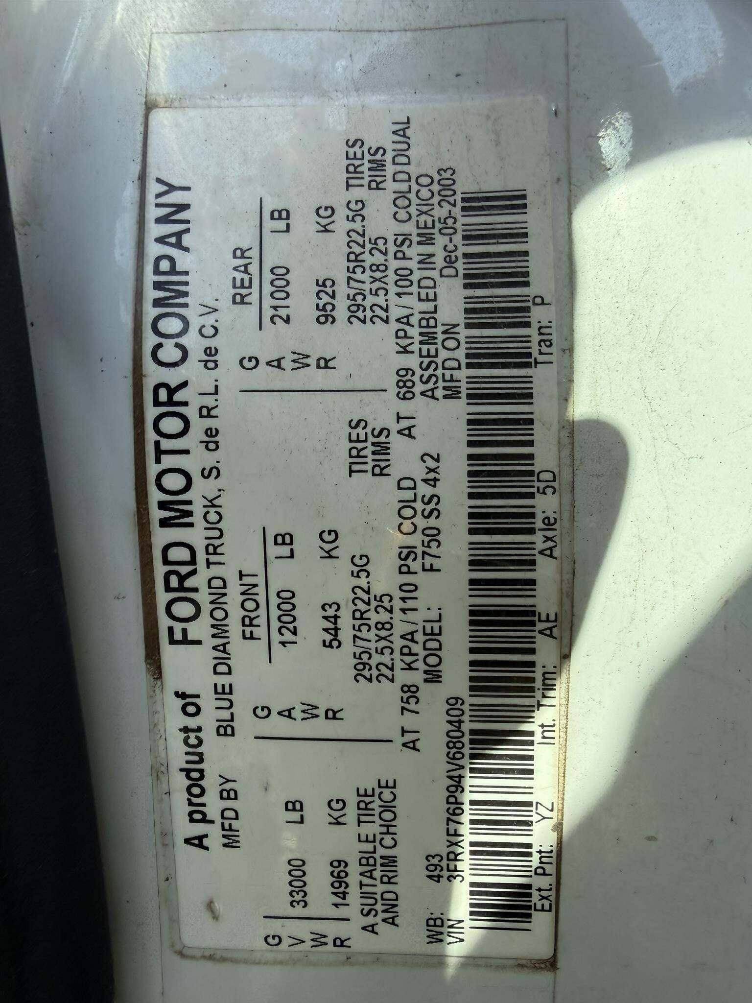 2004 Altec AA755L Crane
