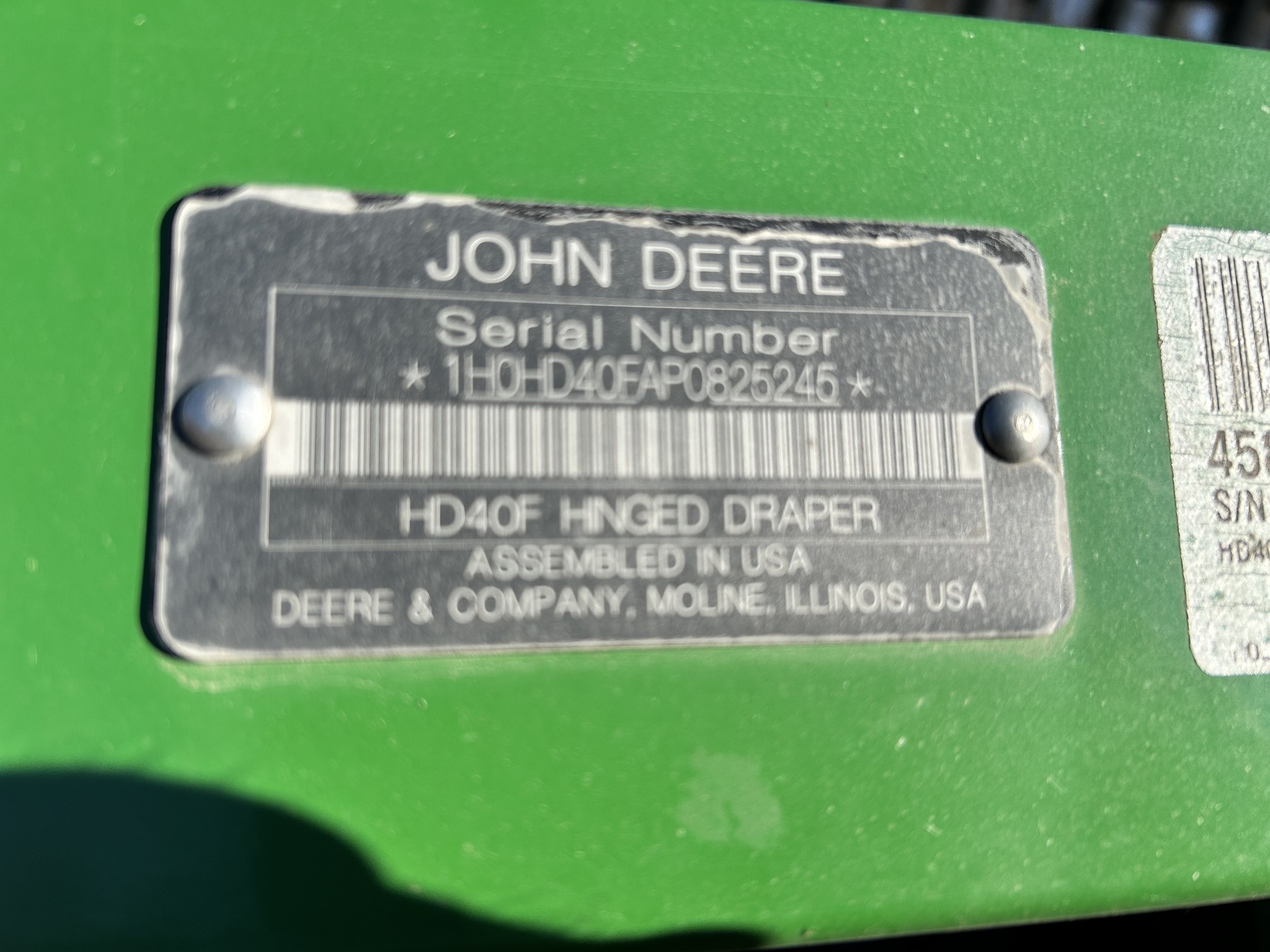 2023 John Deere HD40F Platform