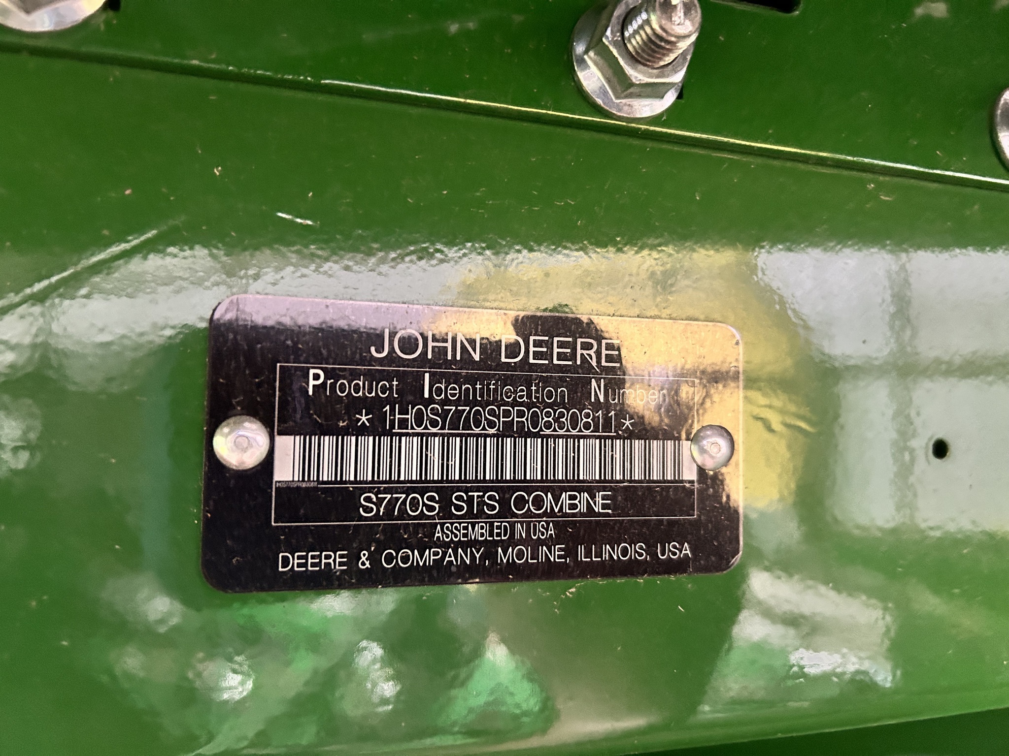 2024 John Deere S770 Combine