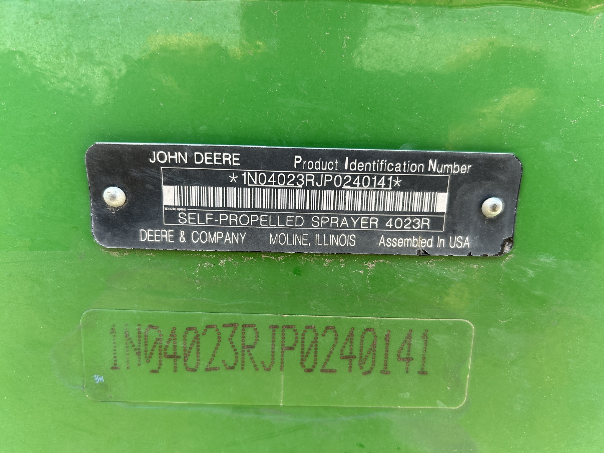 2024 John Deere R4023 Self-Propelled Sprayer