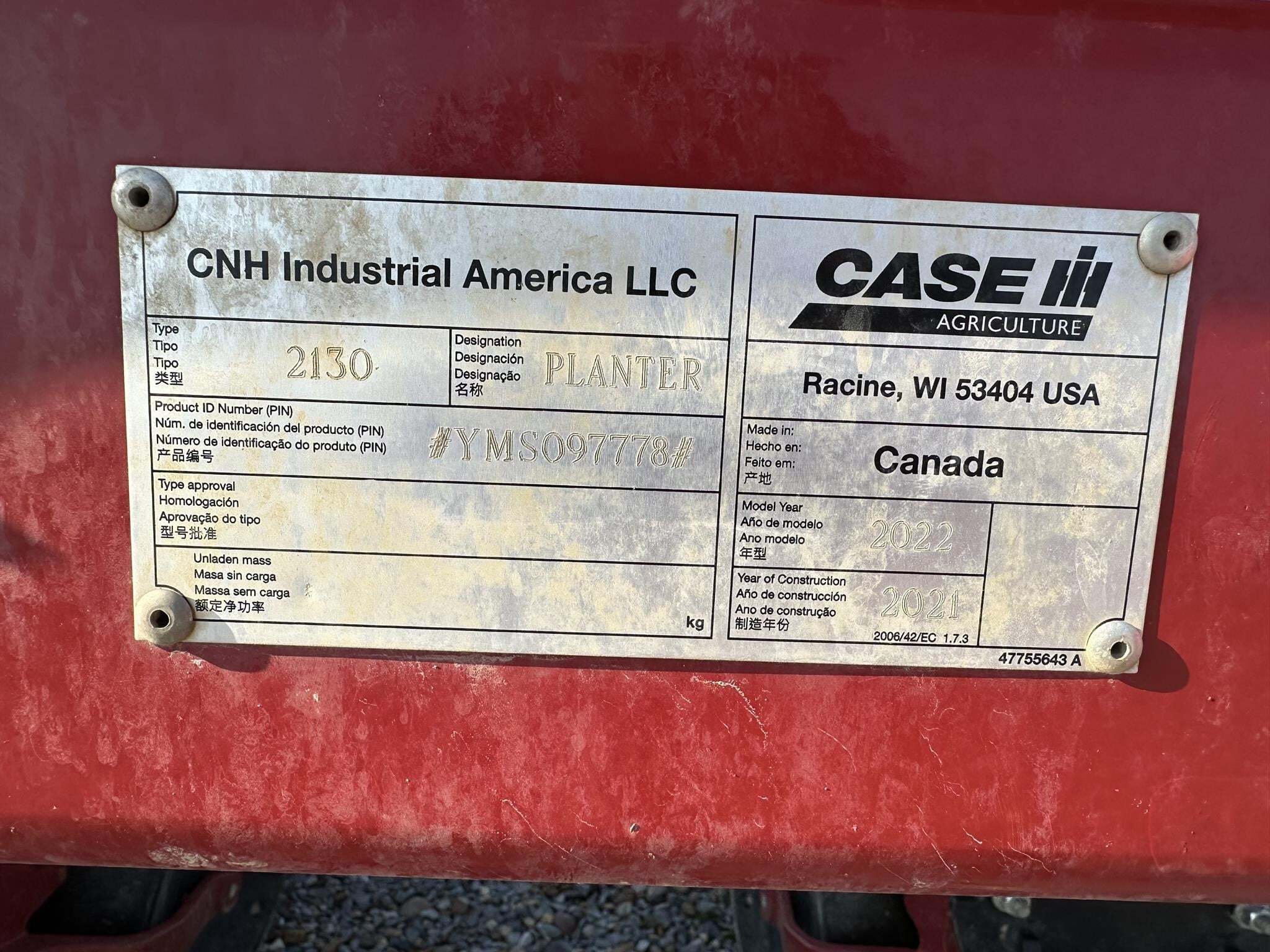 2022 Case IH 2130 Planter