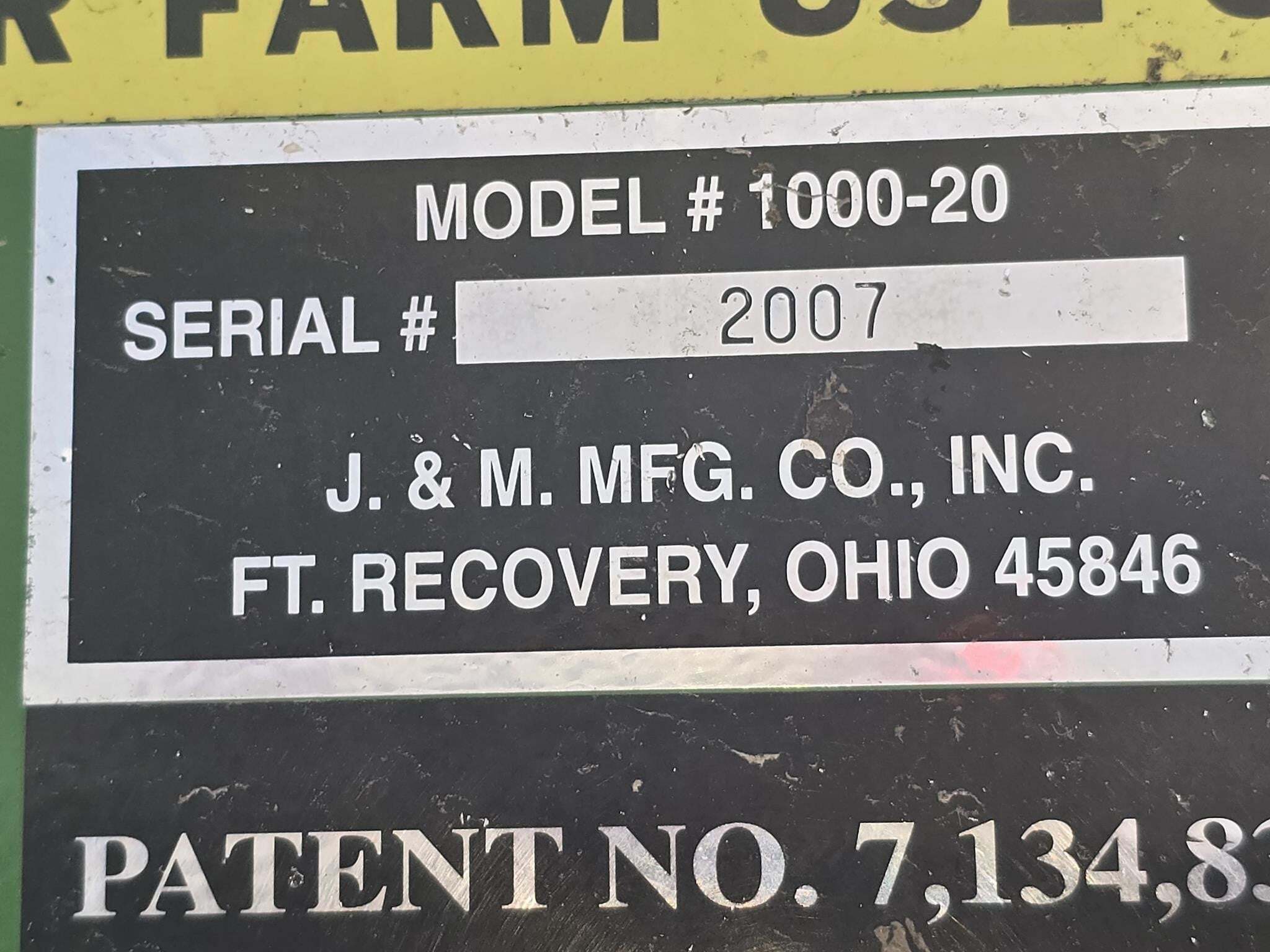  J&M 1000-20 Grain Cart