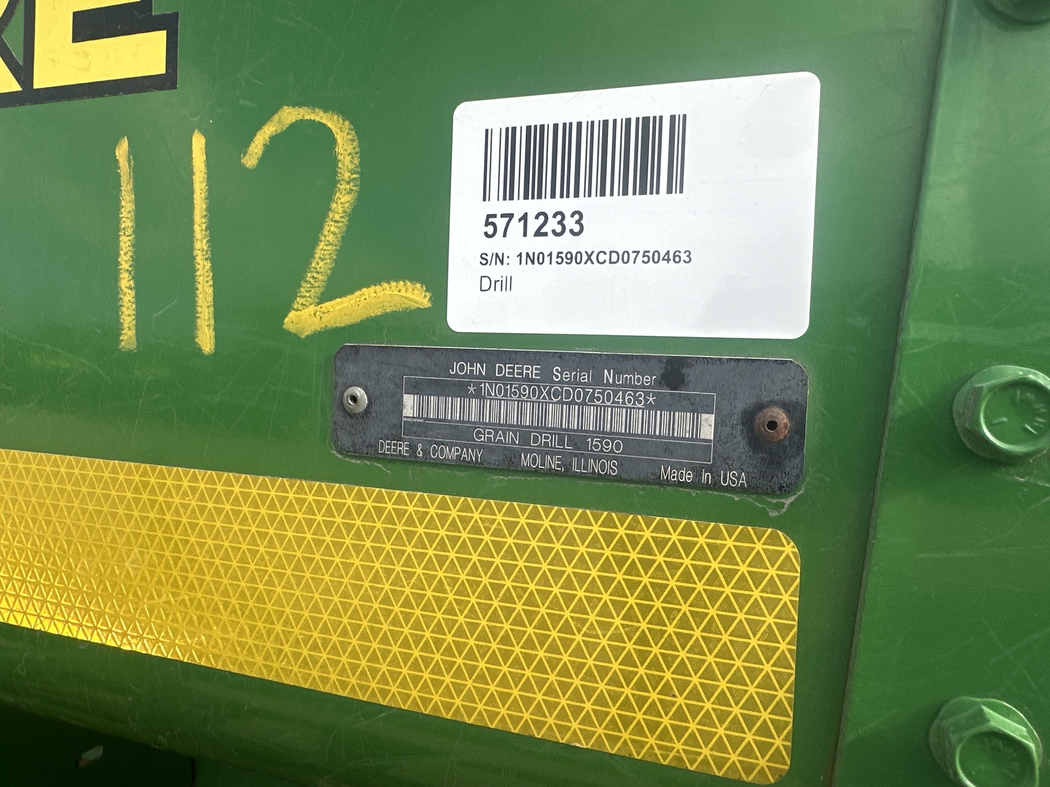 2013 John Deere 1590 Drill