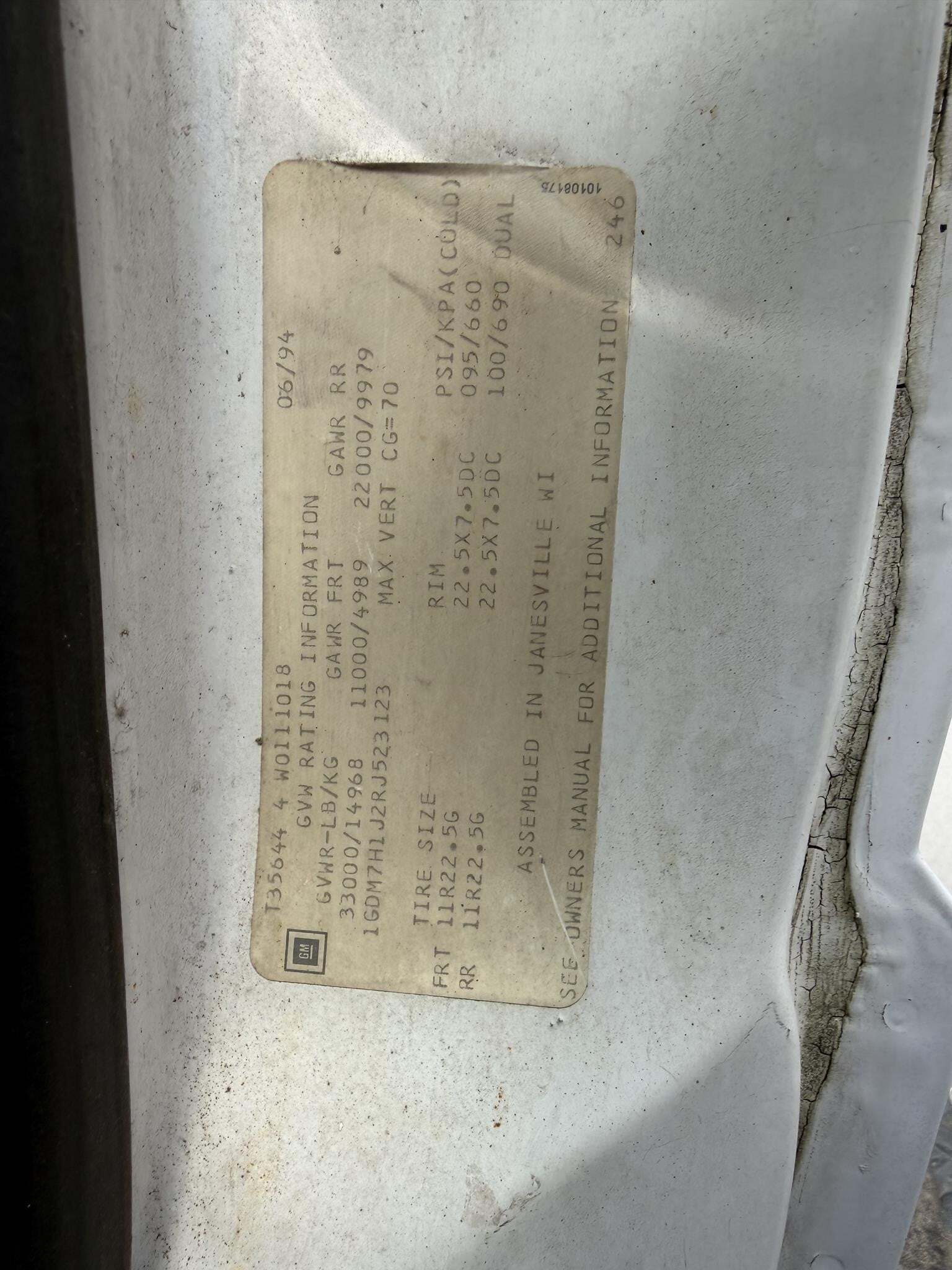 1994 LIFT-ALL LOM46-1S Crane