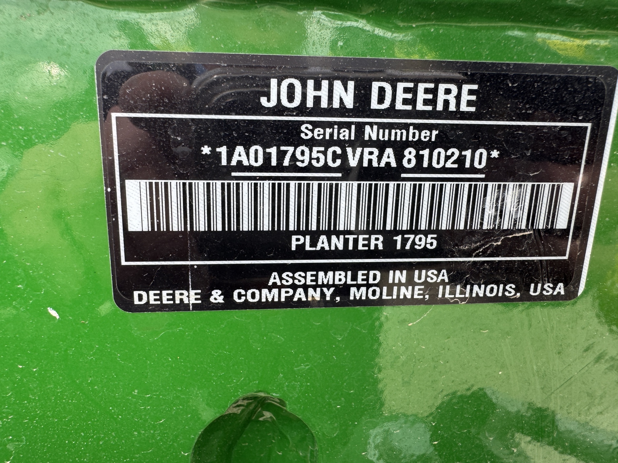 2025 John Deere 1795 Planter