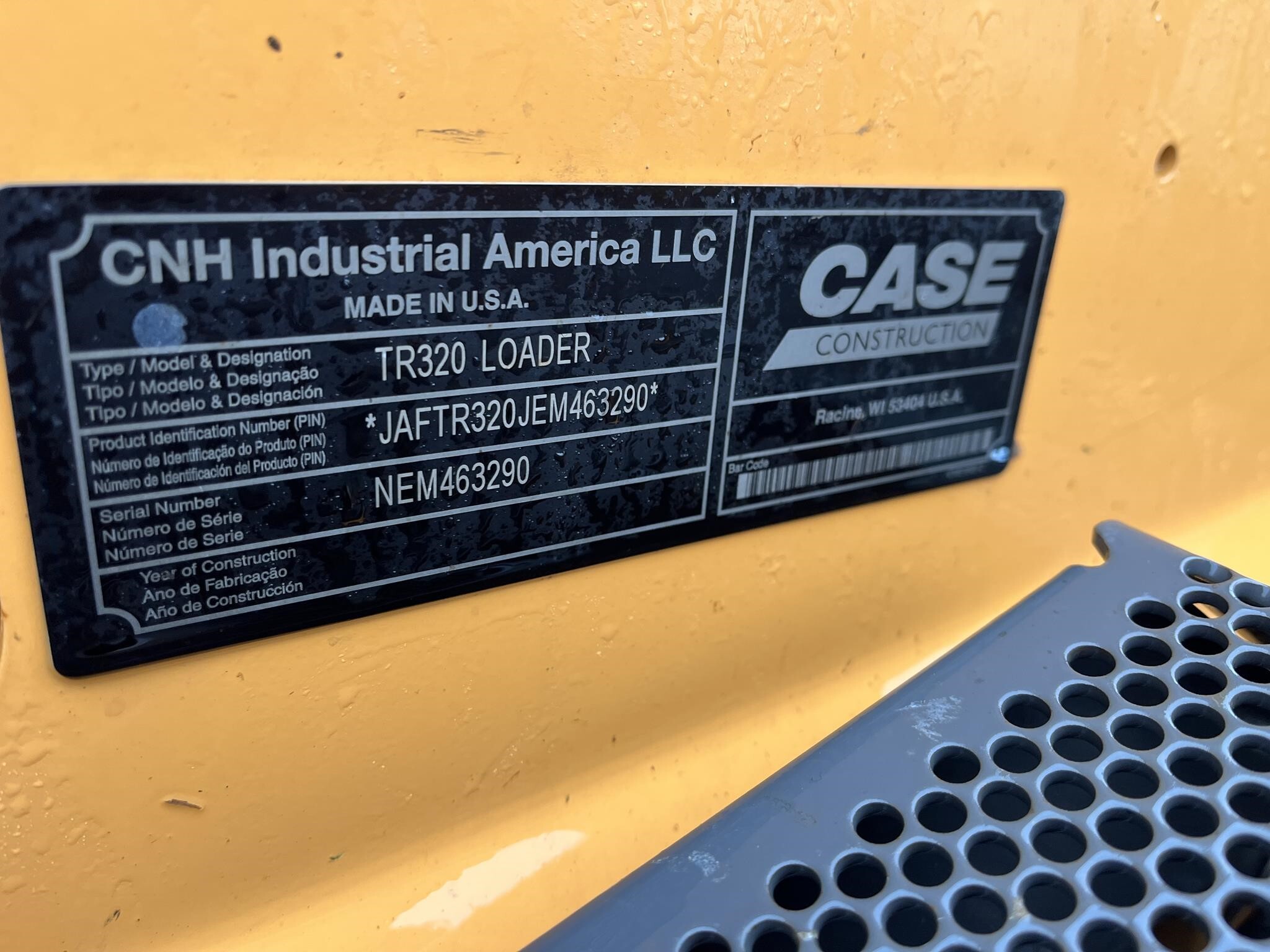 2015 Case TR320 Skid Steer