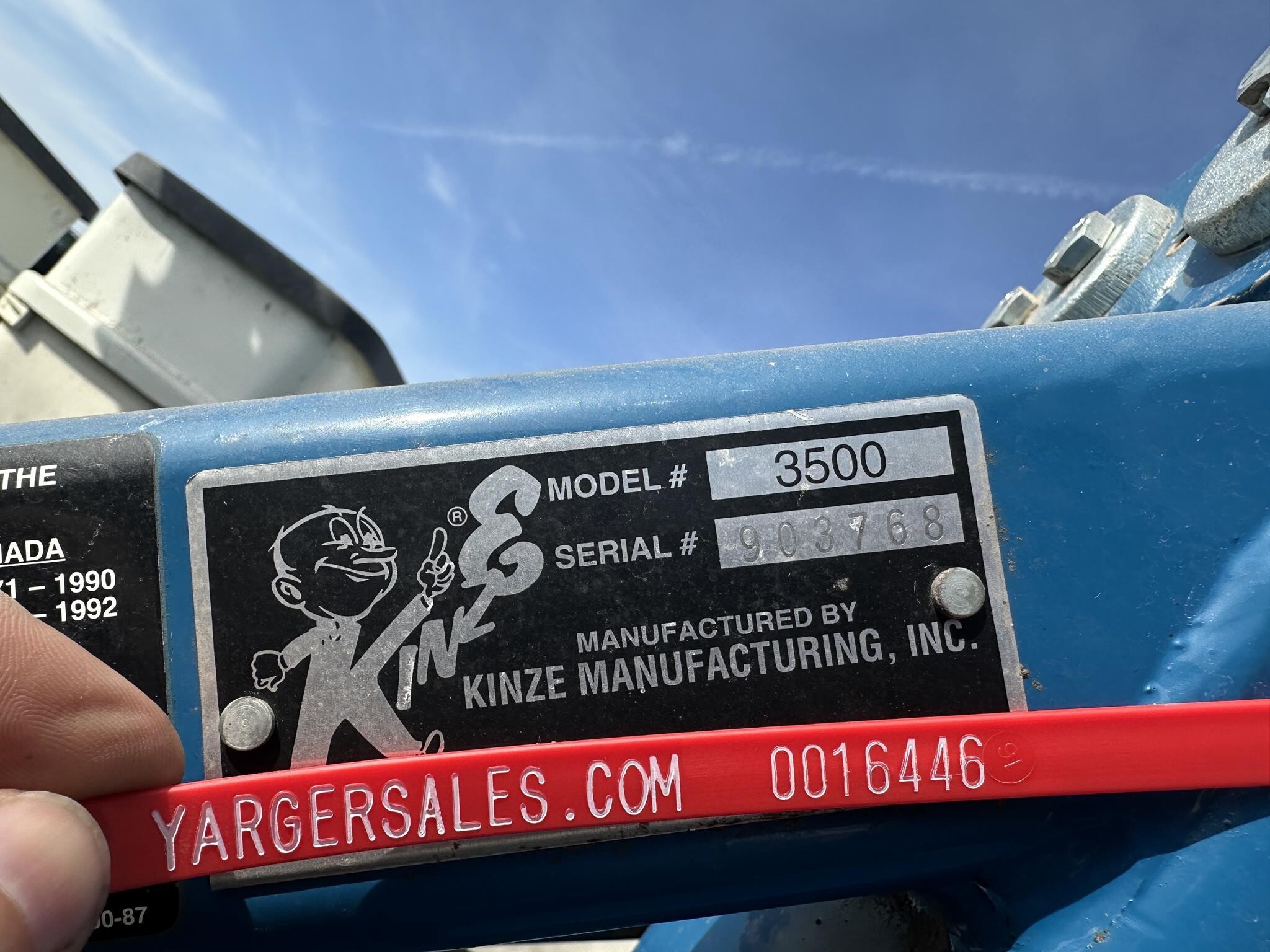 2009 Kinze 3500 Planter