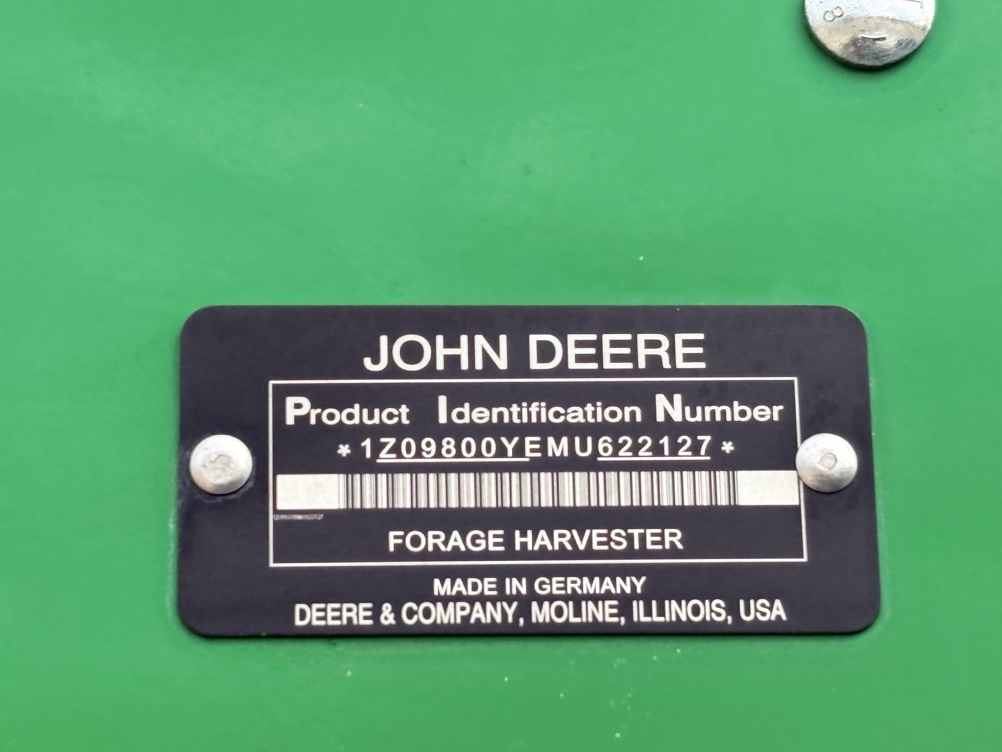 2022 John Deere 9800 Self-Propelled Forage Harvester