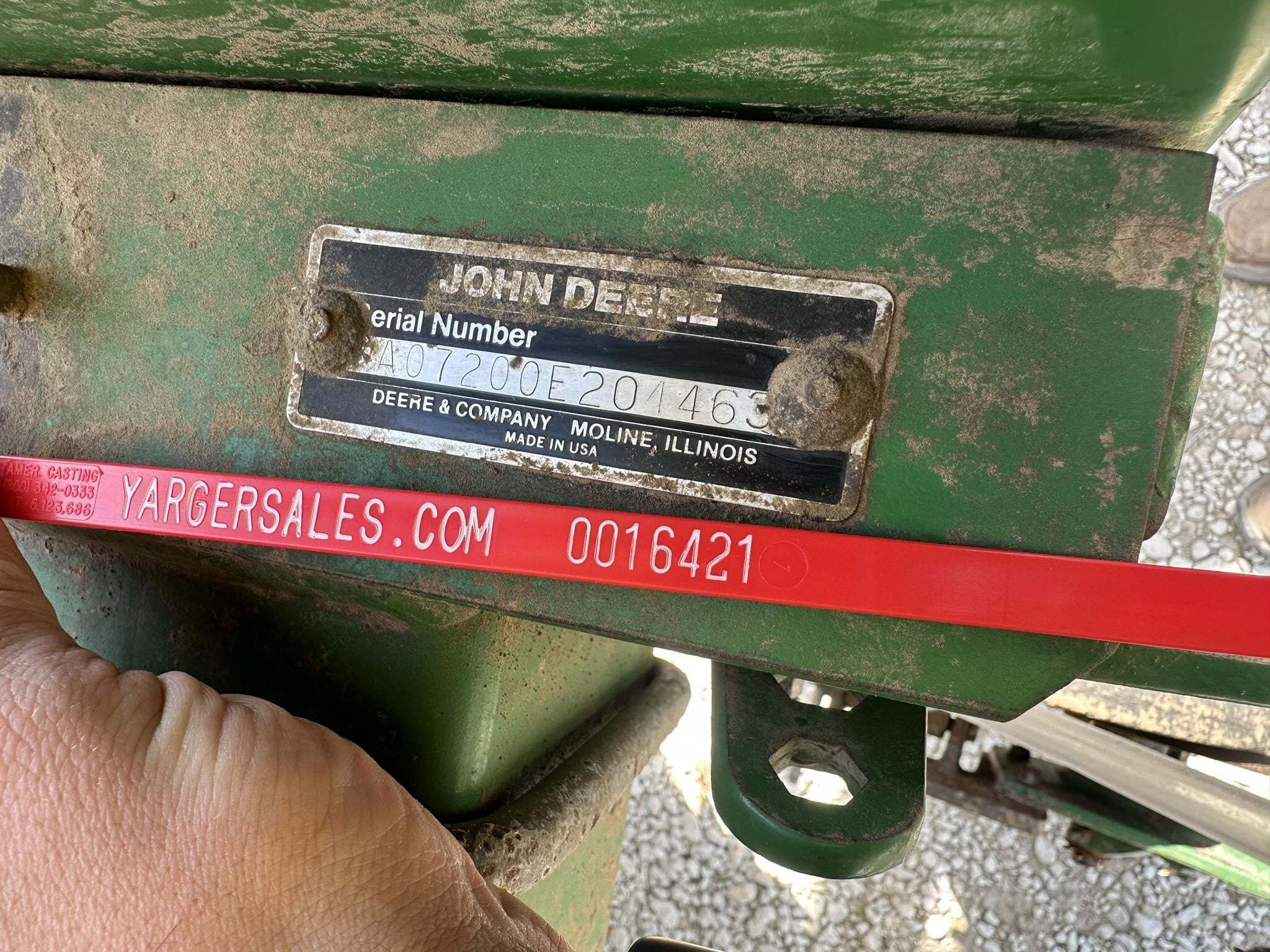 1989 John Deere 7200 Planter