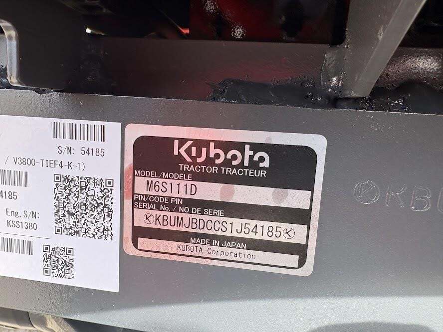2026 Kubota M6S-111 Tractor