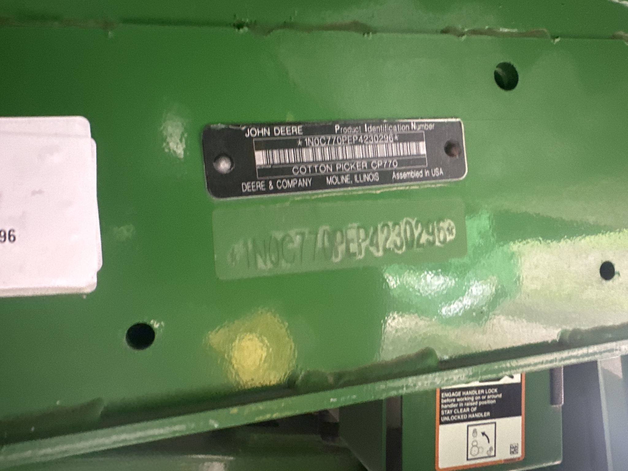 2023 John Deere CP770 Cotton Equipment
