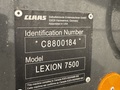 2022 Claas LEXION 7500TT Combine