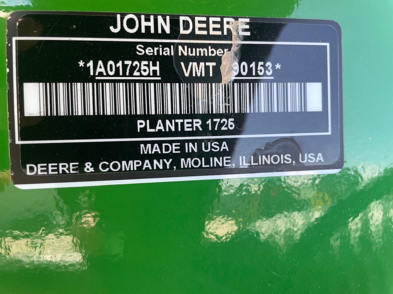 2021 John Deere 1725 CCS Planter