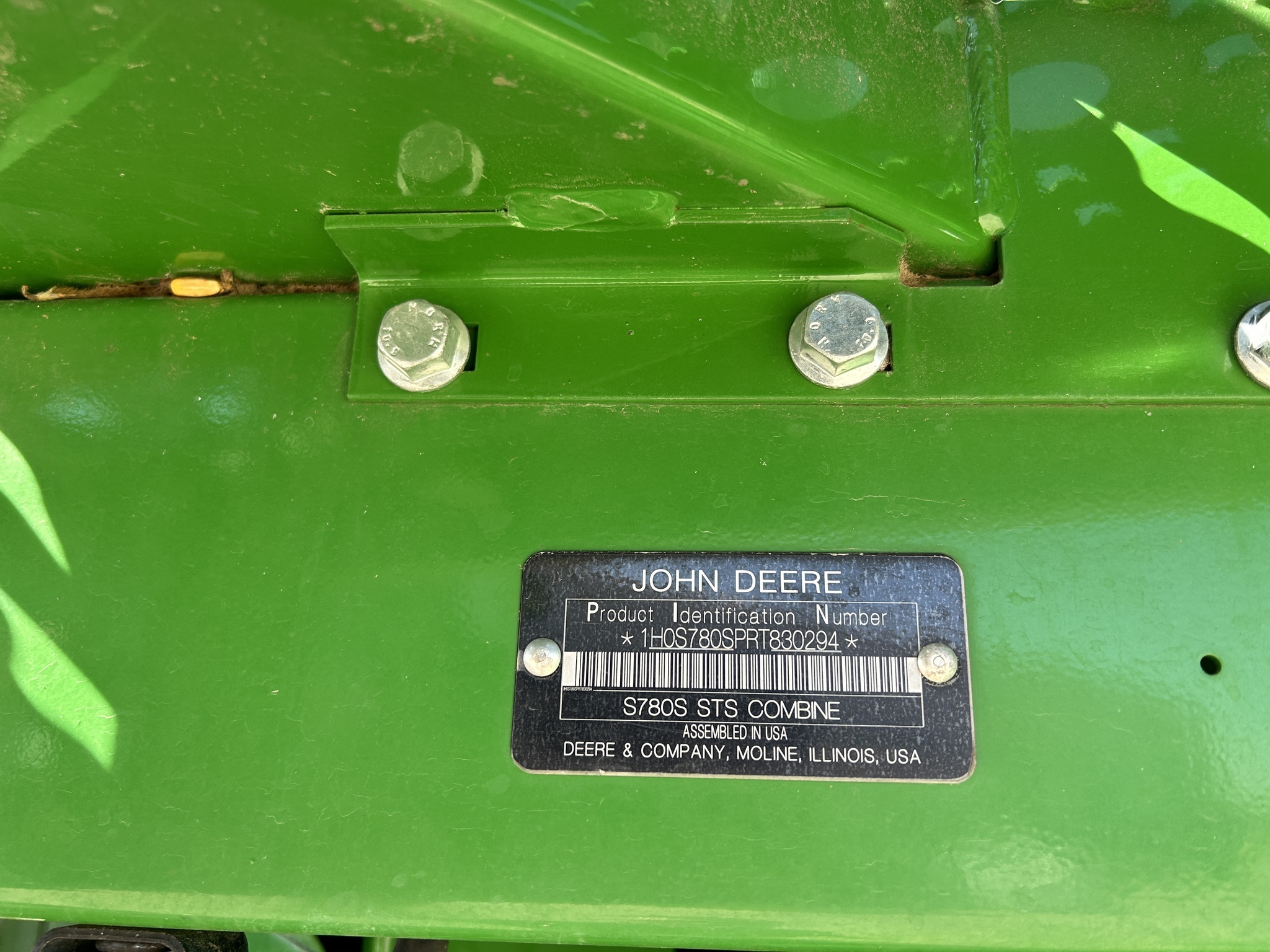2024 John Deere S780 Combine