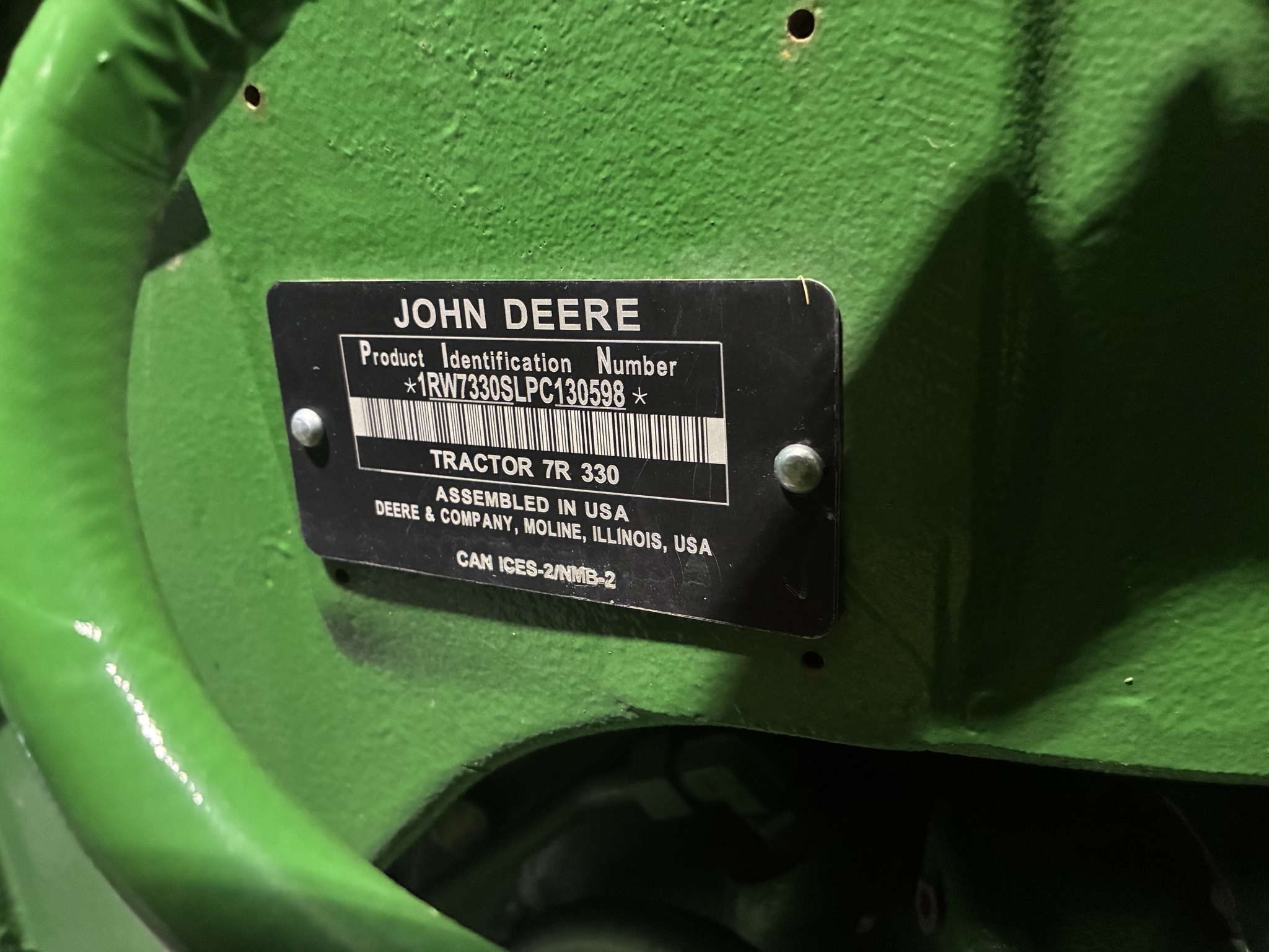 2023 John Deere 7R 330 Tractor