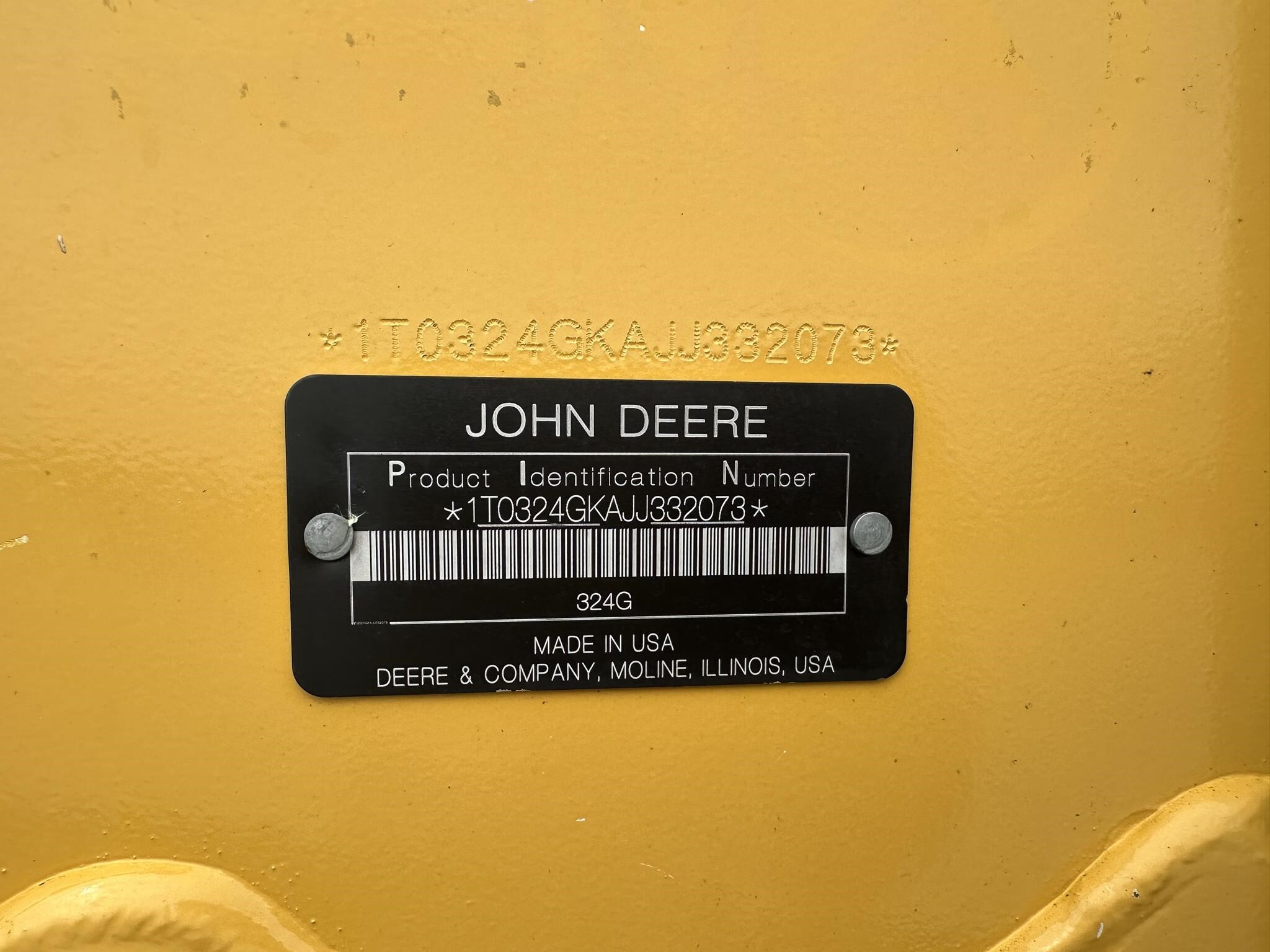 2018 Deere 324G Skid Steer