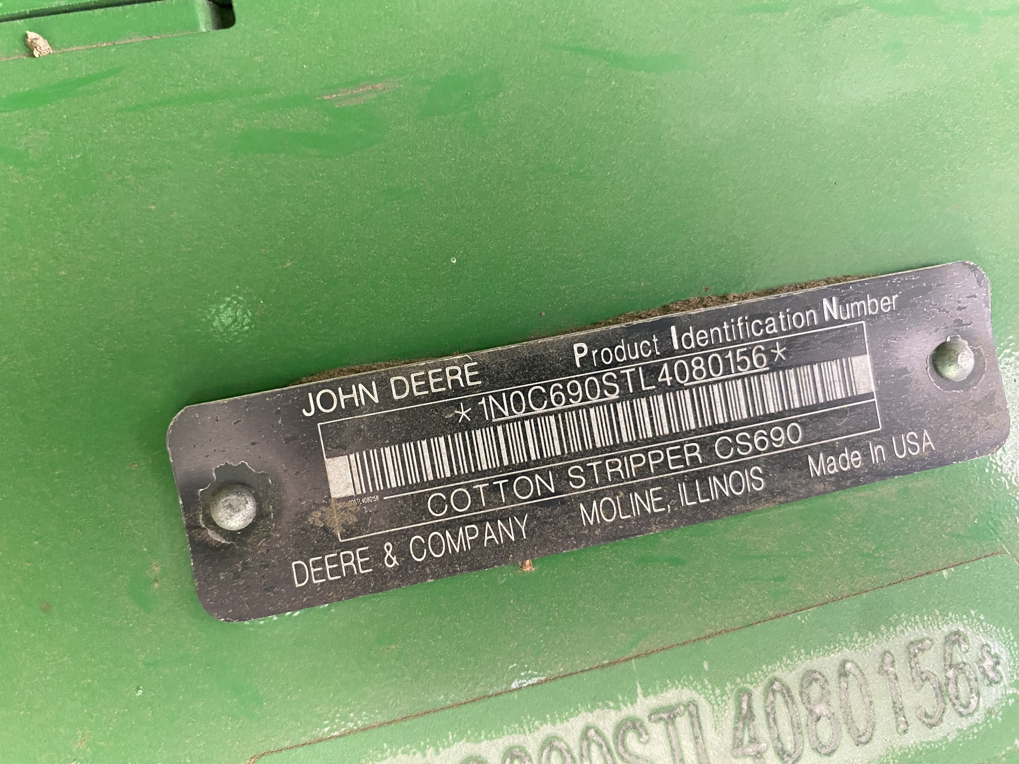2020 John Deere CS690 Cotton Equipment