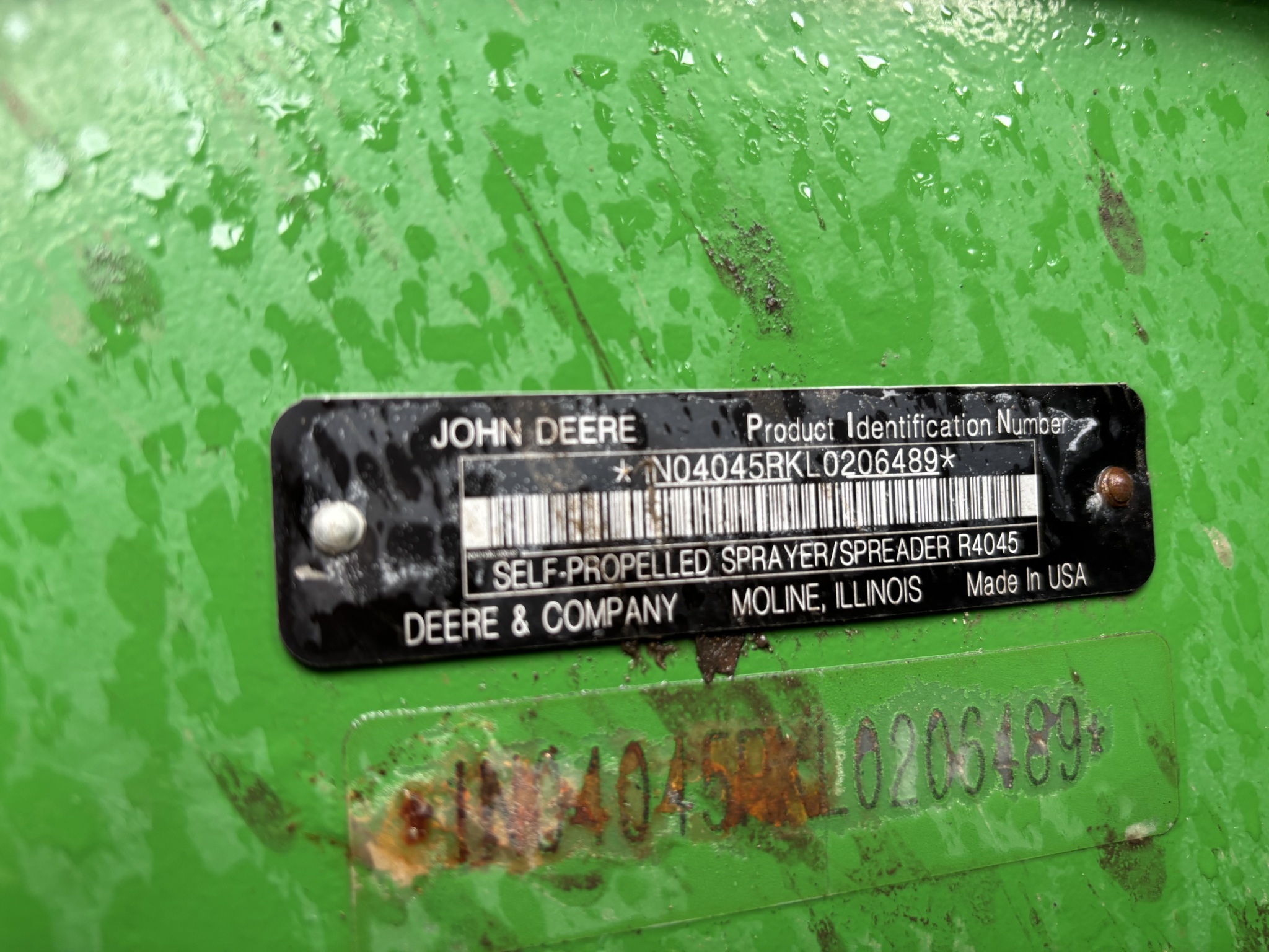 2020 John Deere R4045 Self-Propelled Sprayer