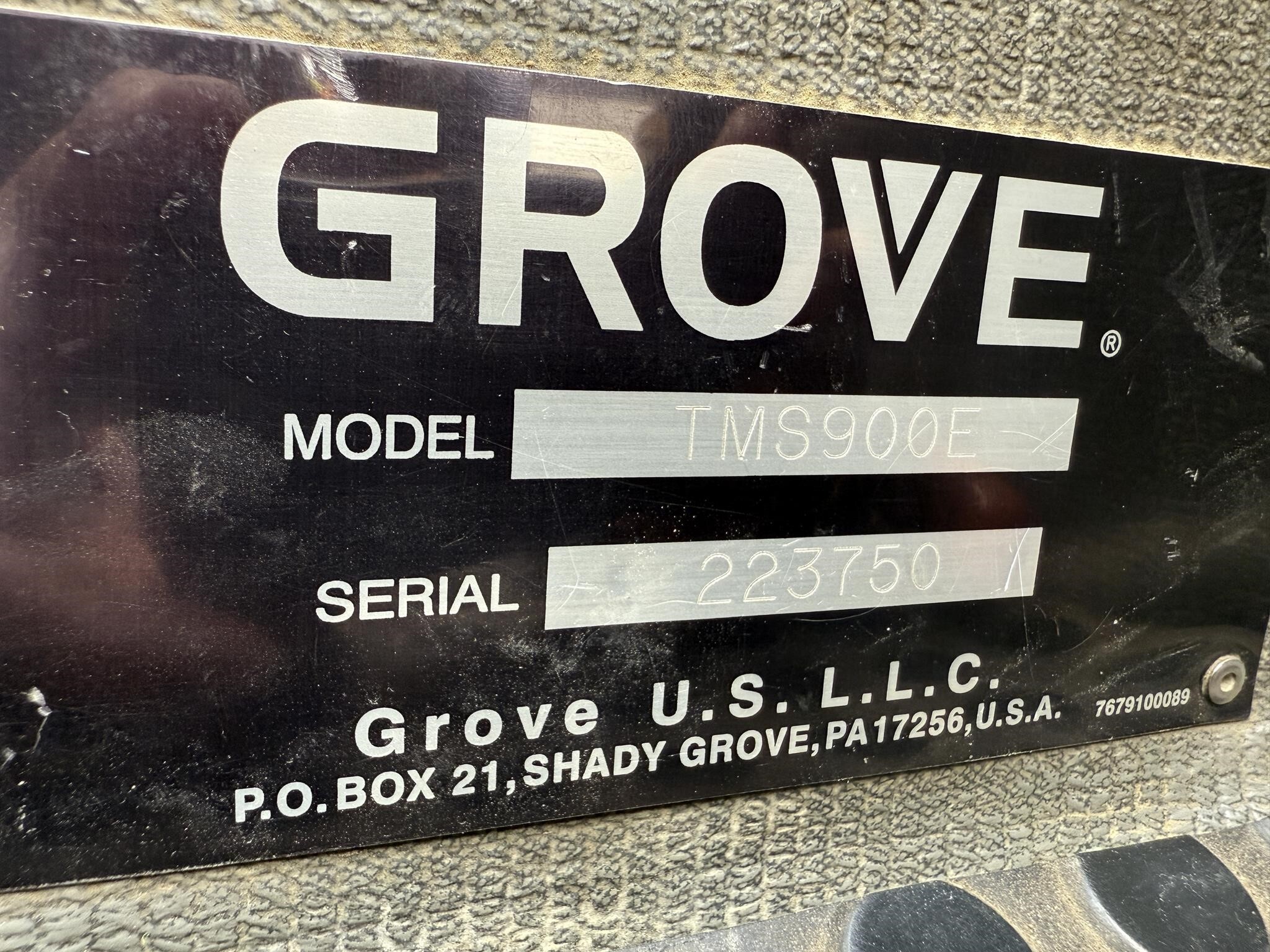 2004 Grove TMS900E Crane