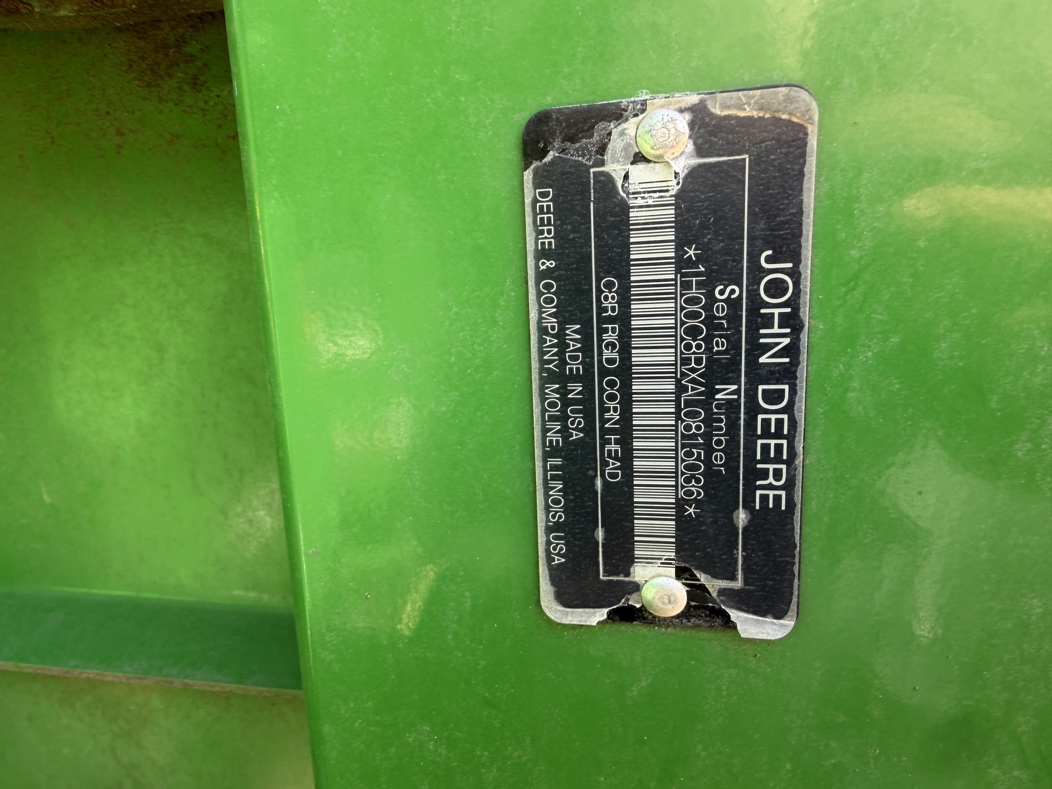 2021 John Deere C8R Corn Head