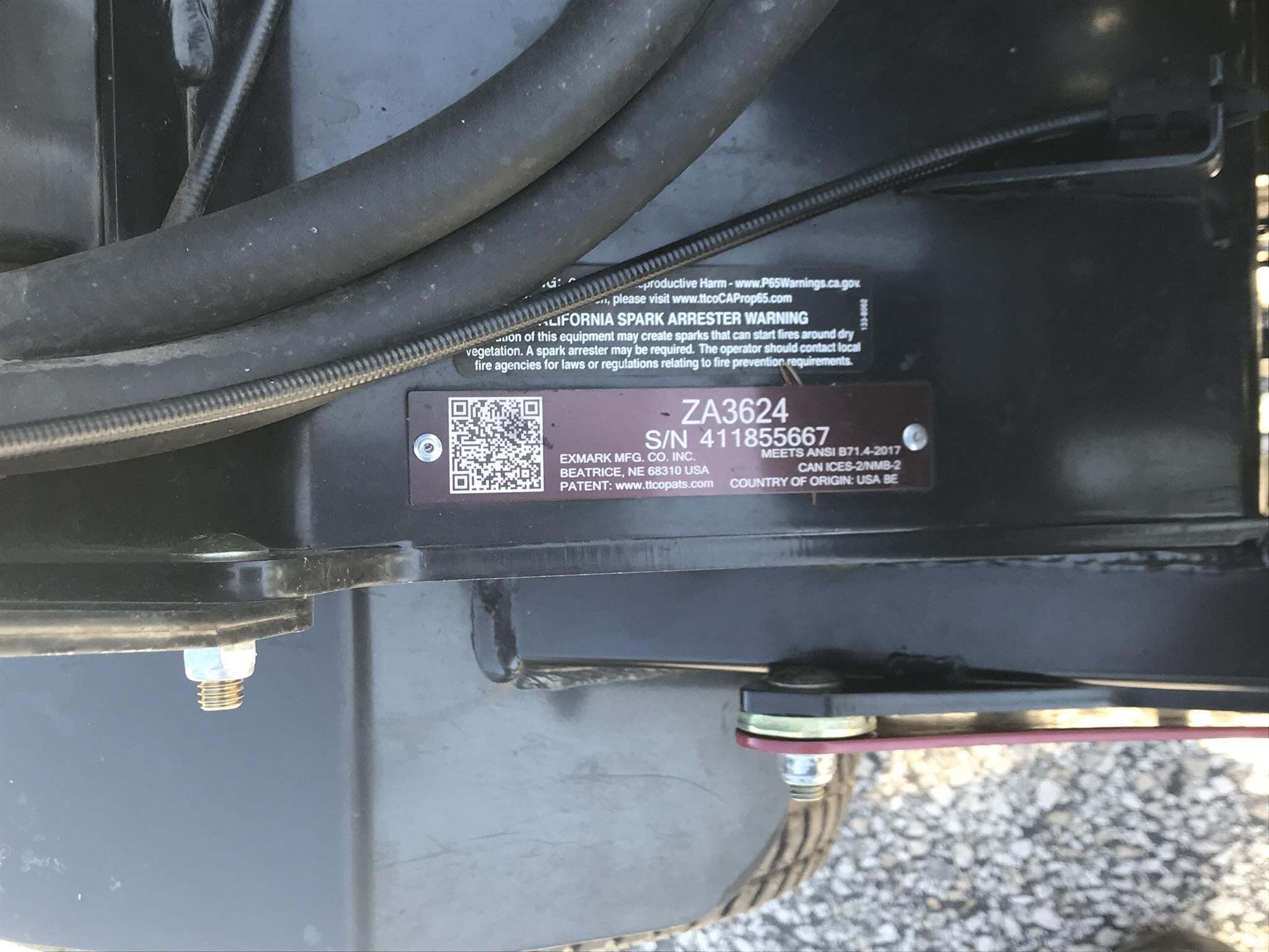 2025 Exmark ZA3624 Lawn Mower