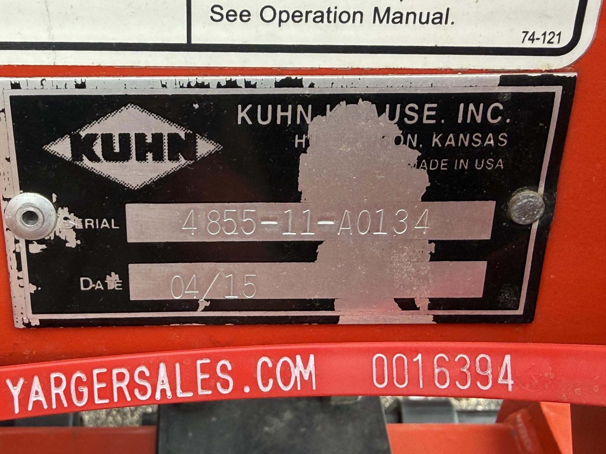 2015 Krause 4855 Disk Chisel