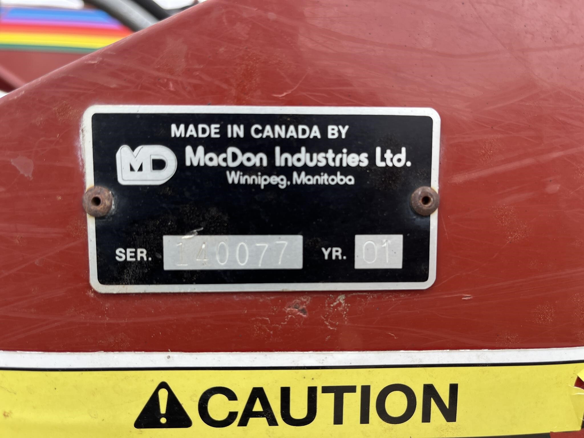 2001 MacDon 5010 Pull-Type Windrowers and Swather