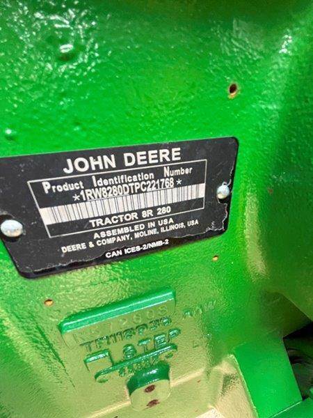 2023 John Deere 8R 280 Tractor