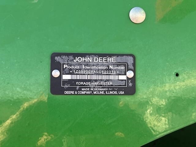 2020 John Deere 9900 Self-Propelled Forage Harvester