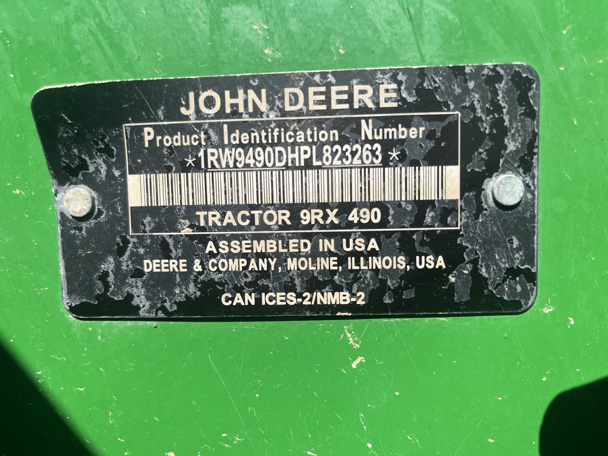 2023 John Deere 9RX 490 Tractor