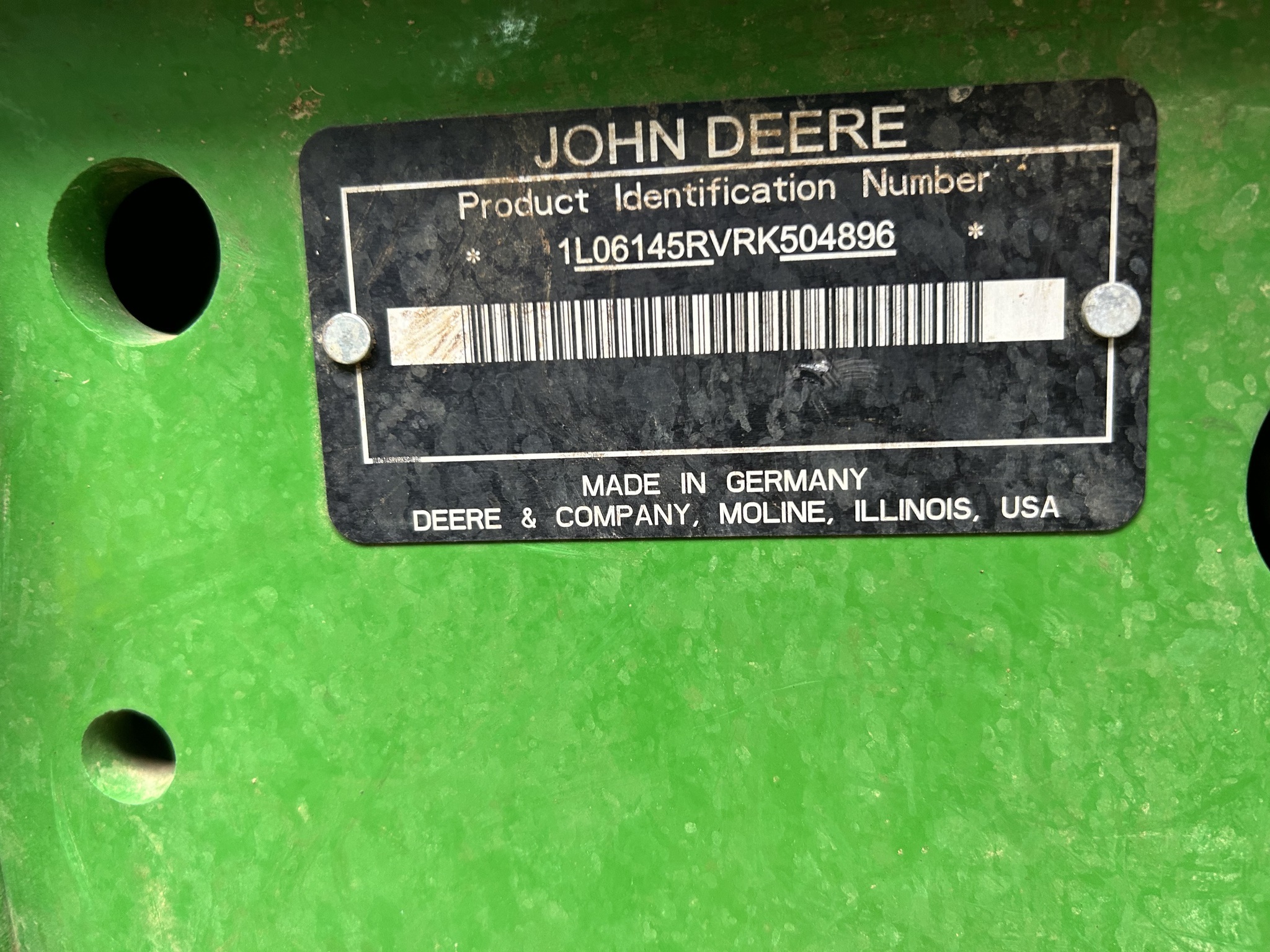 2025 John Deere 6R 145 Tractor