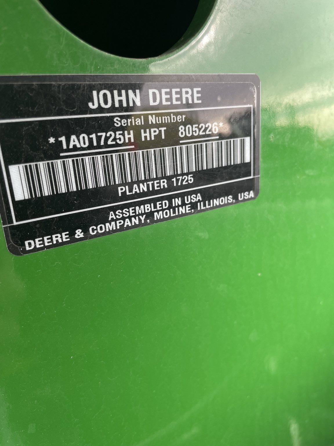 2024 John Deere 1725 CCS Planter