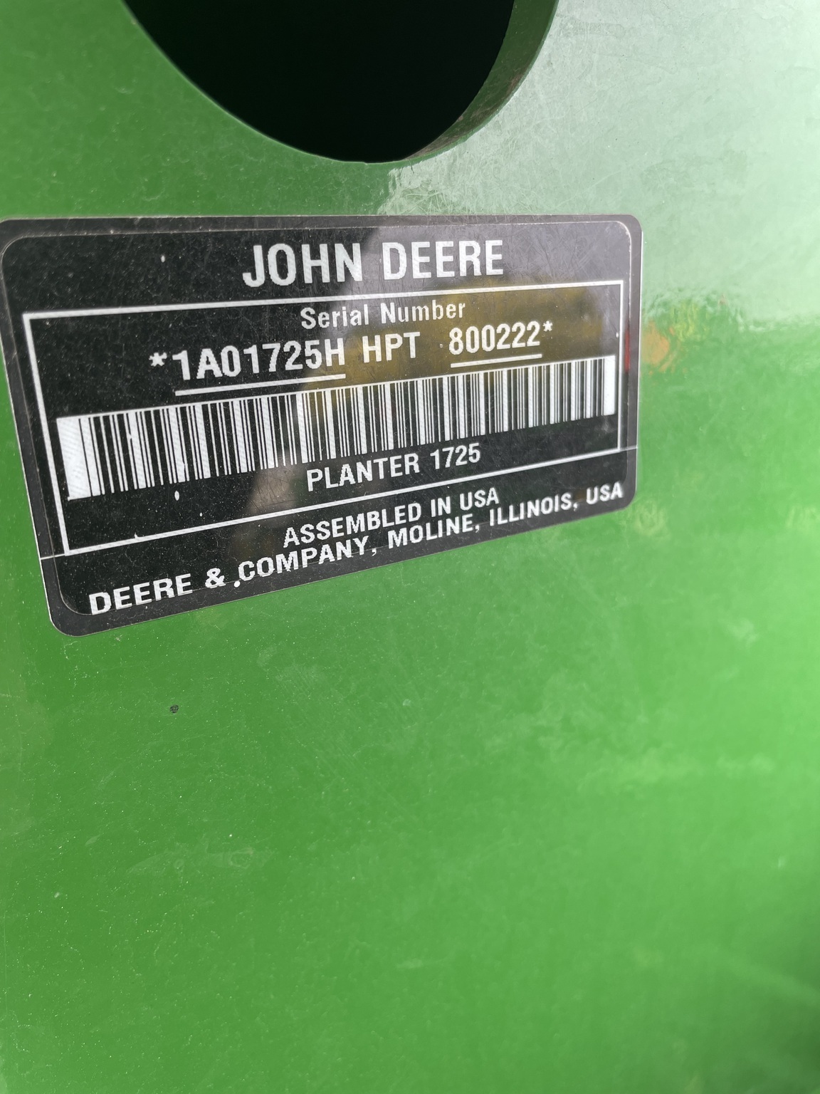 2023 John Deere 1725 CCS Planter