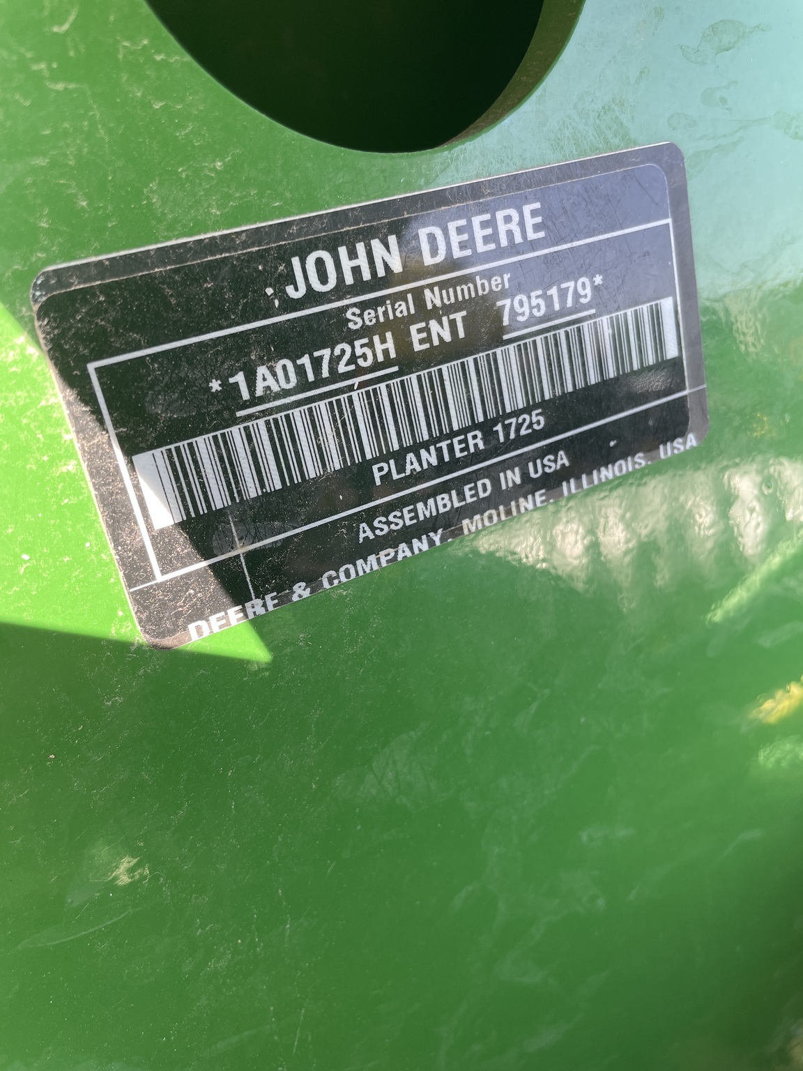 2022 John Deere 1725 CCS Planter
