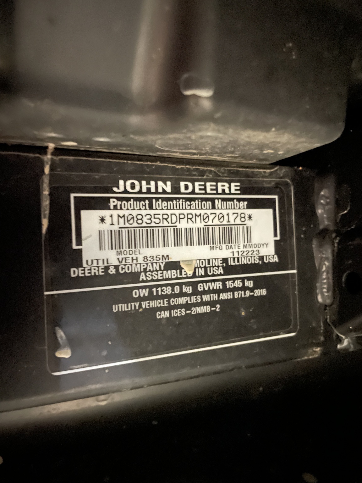 2024 John Deere XUV835R ATVs and Utility Vehicle