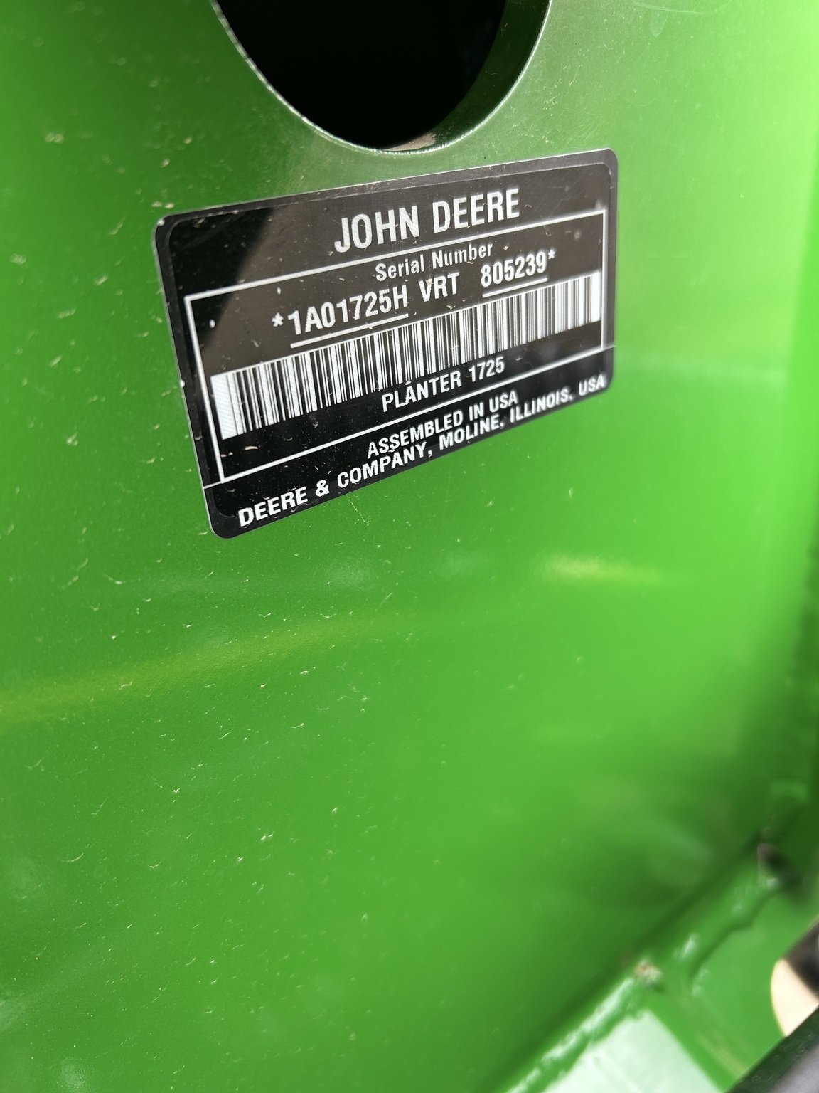 2024 John Deere 1725 CCS Planter