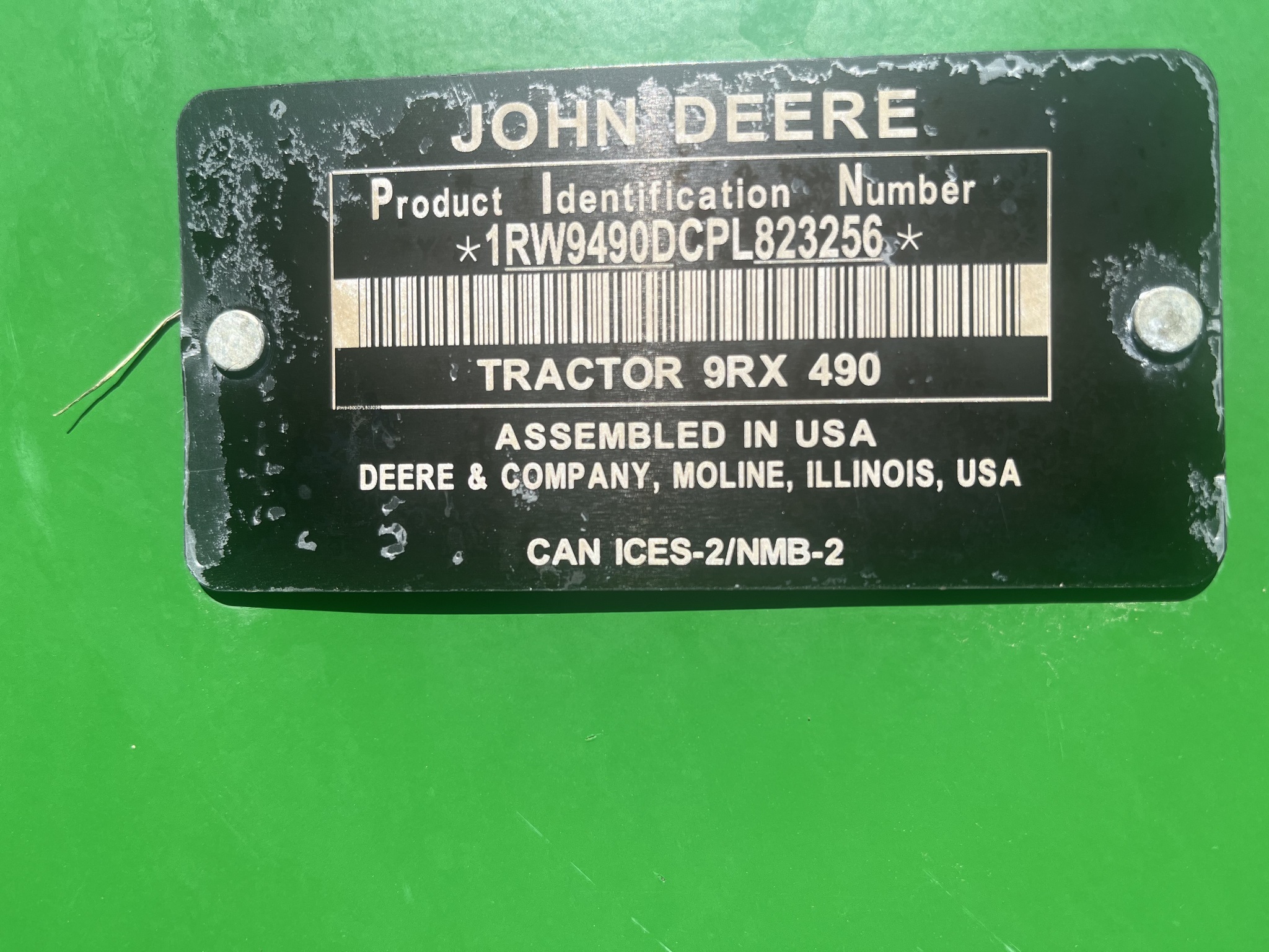 2023 John Deere 9RX 490 Tractor