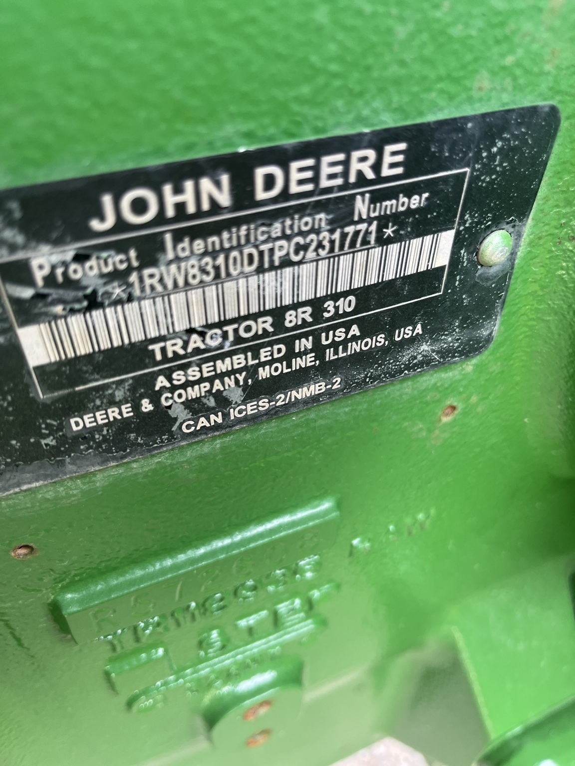 2023 John Deere 8R 310 Tractor