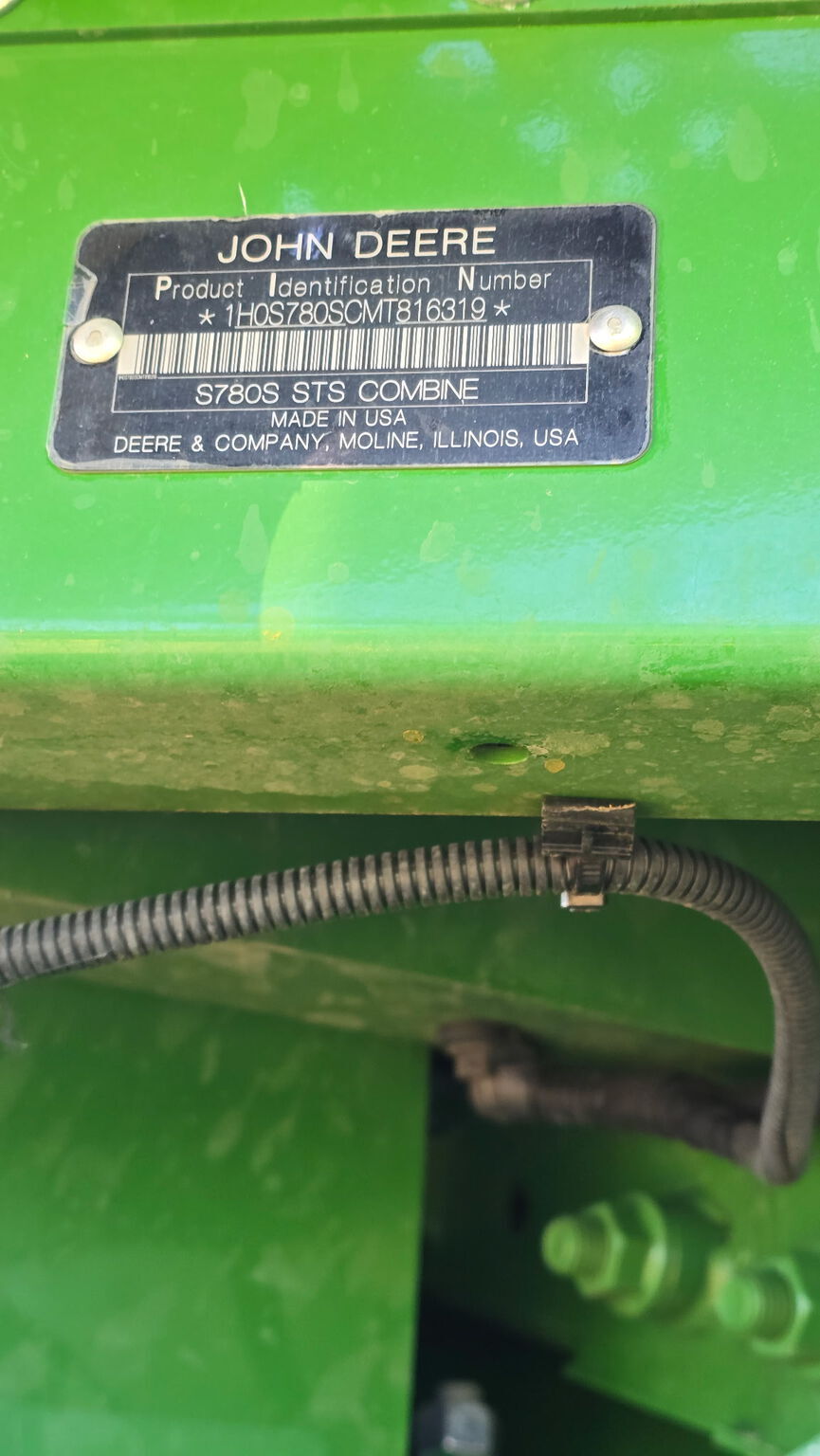 2021 John Deere S780 Combine