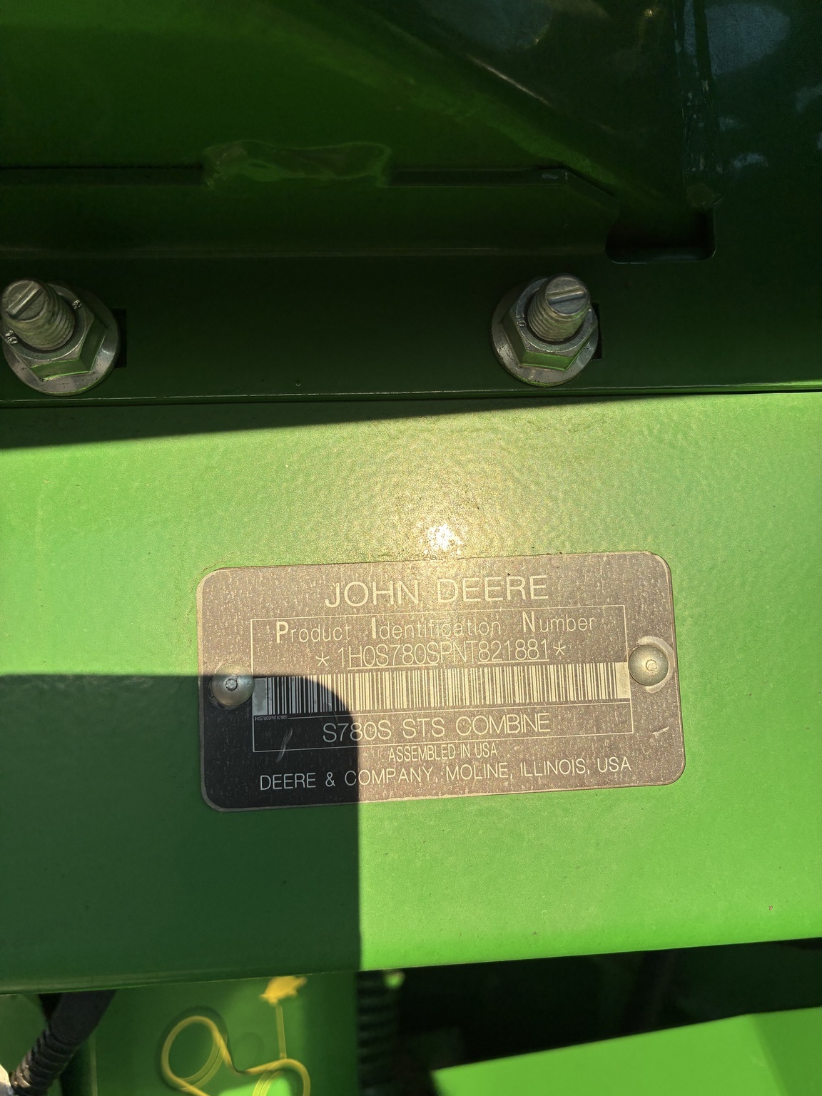 2022 John Deere S780 Combine