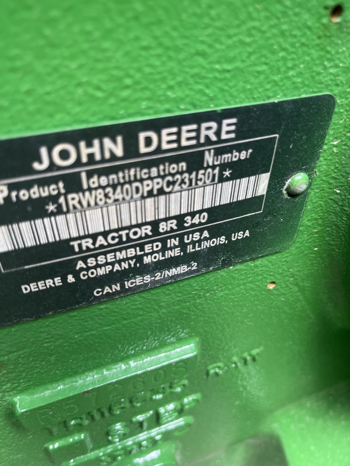 2023 John Deere 8R 340 Tractor