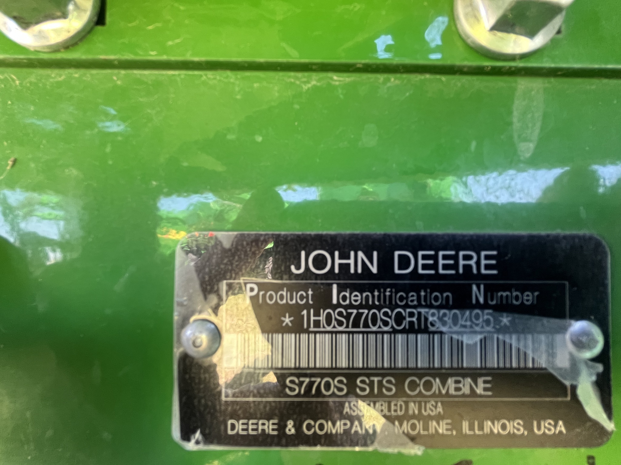 2024 John Deere S770 Combine