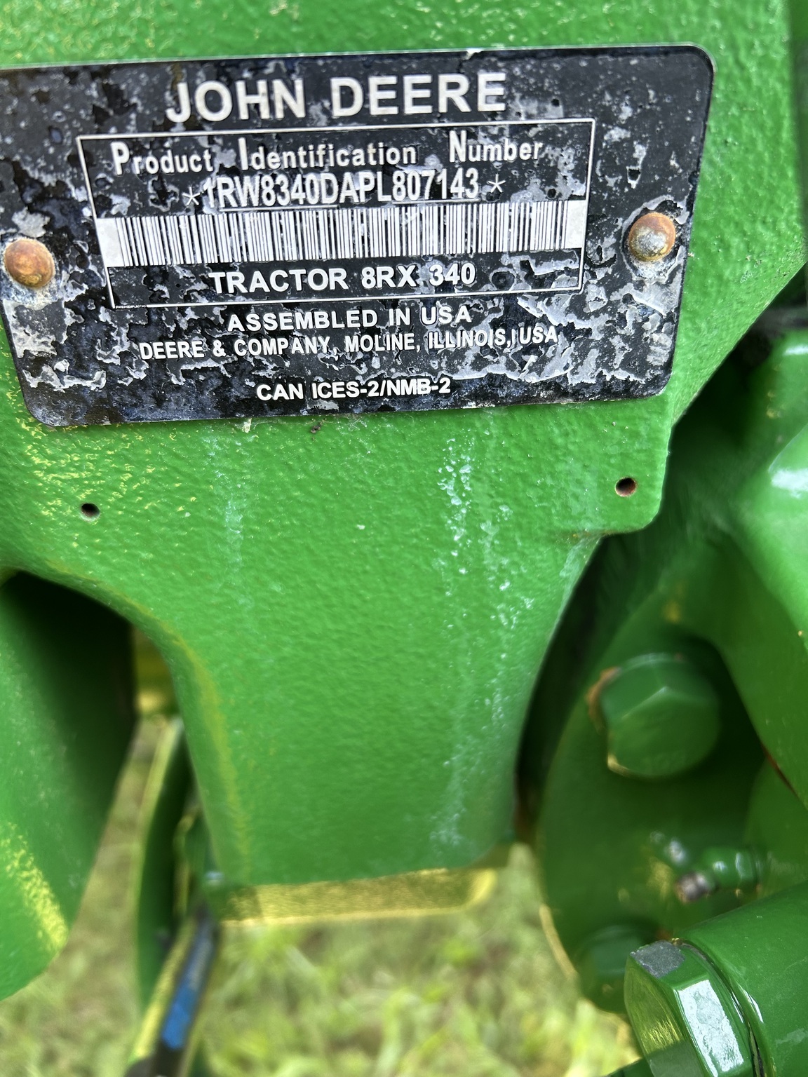 2023 John Deere 8RX 340 Tractor