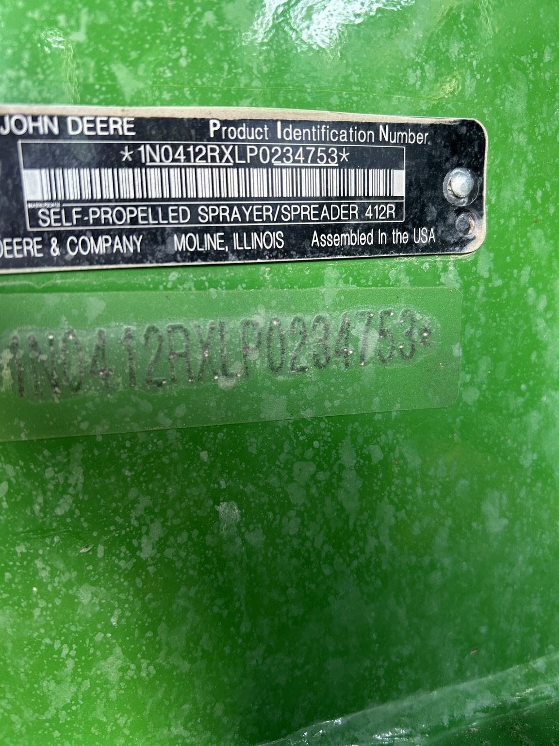 2023 John Deere 412R Self-Propelled Sprayer