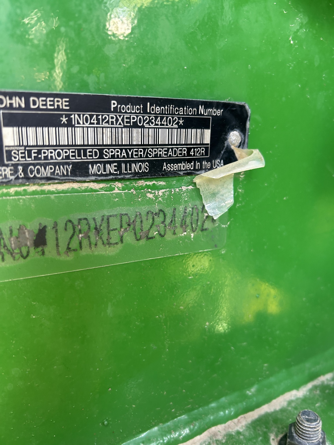 2023 John Deere 412R Self-Propelled Sprayer