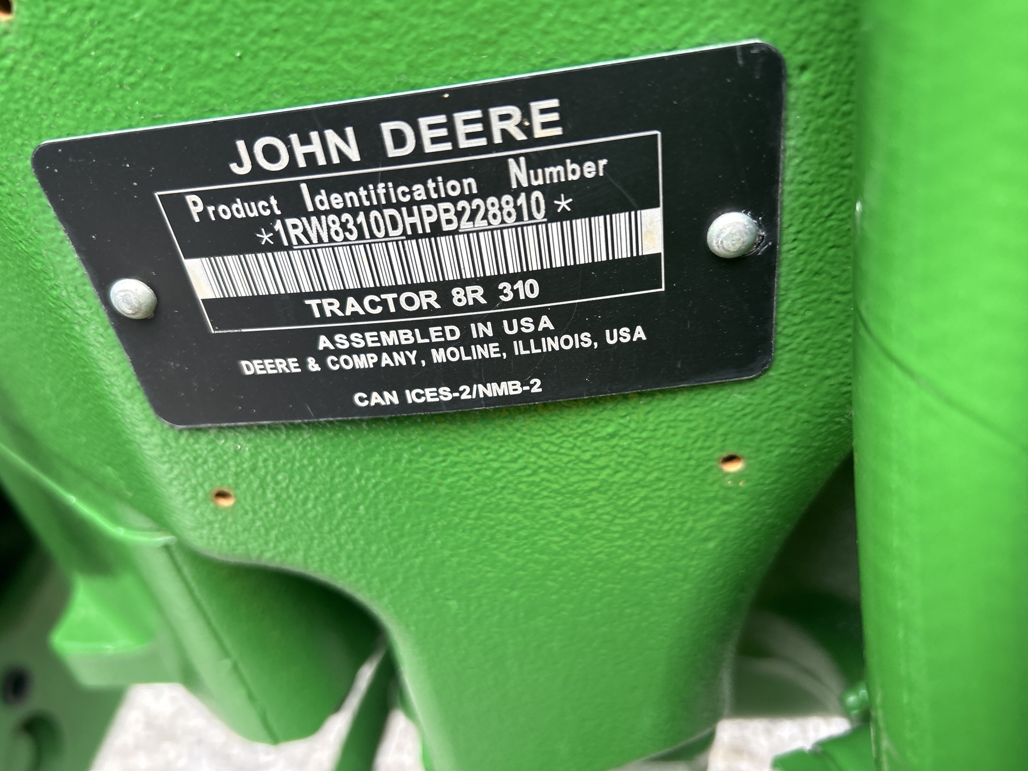 2023 John Deere 8R 310 Tractor