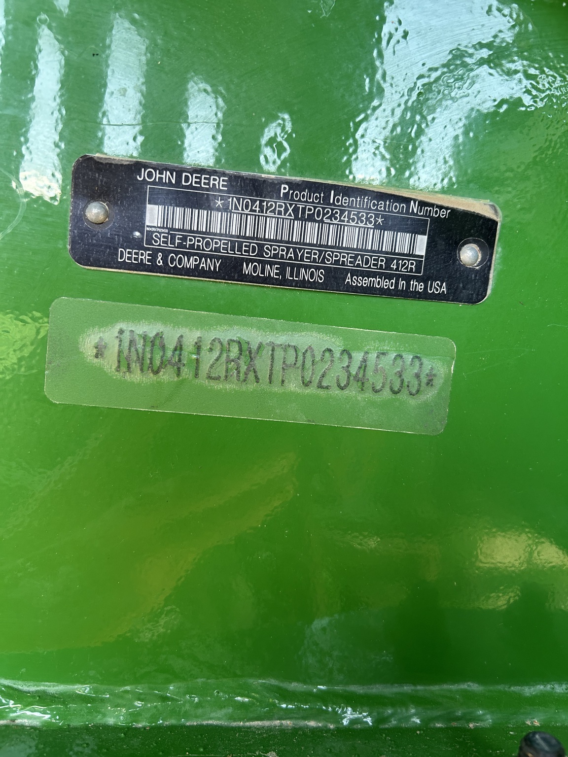 2023 John Deere 412R Self-Propelled Sprayer
