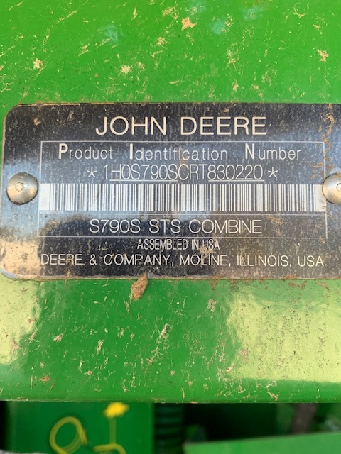 2024 John Deere S790 Combine