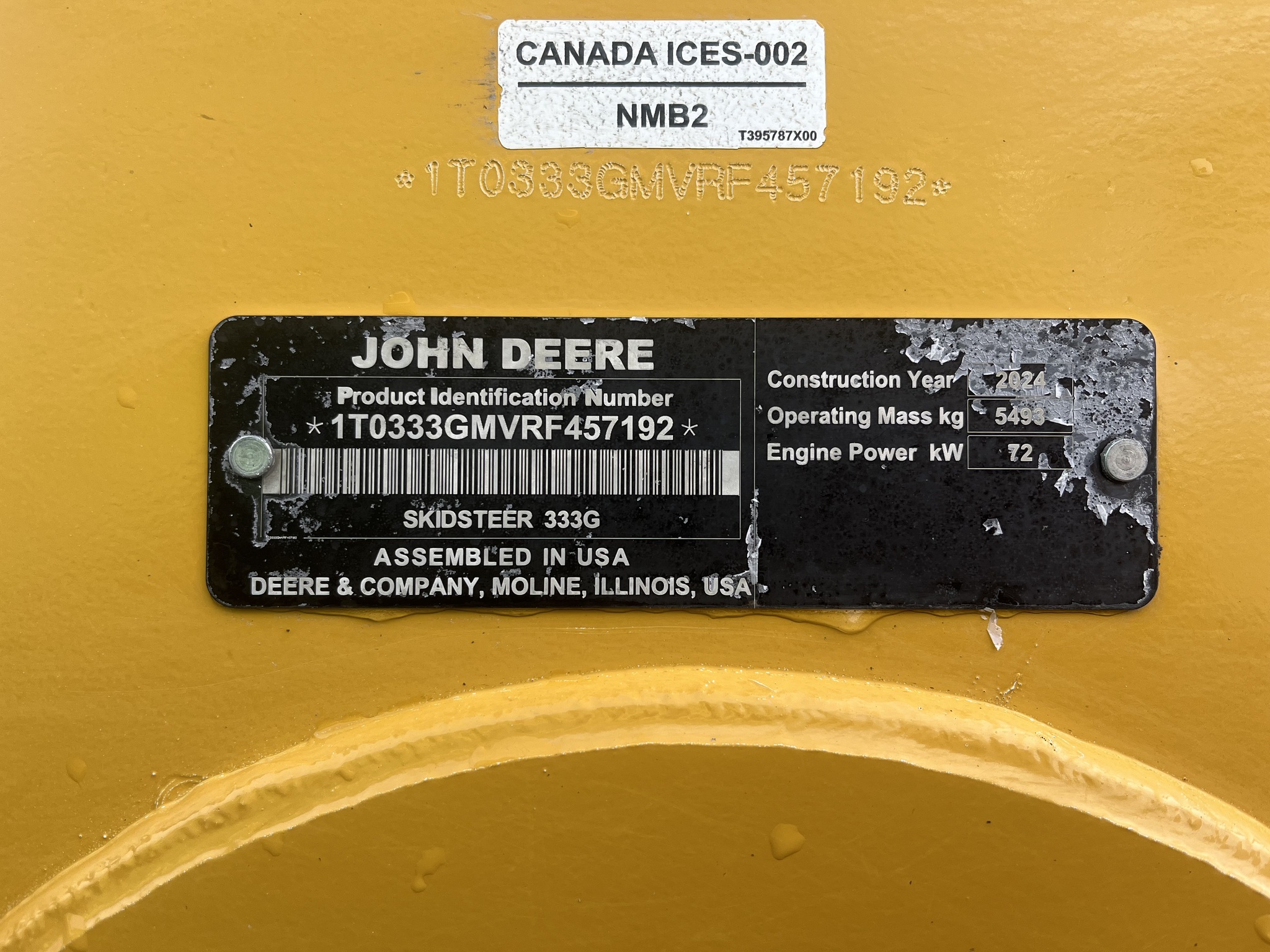 2024 Deere 333G Skid Steer
